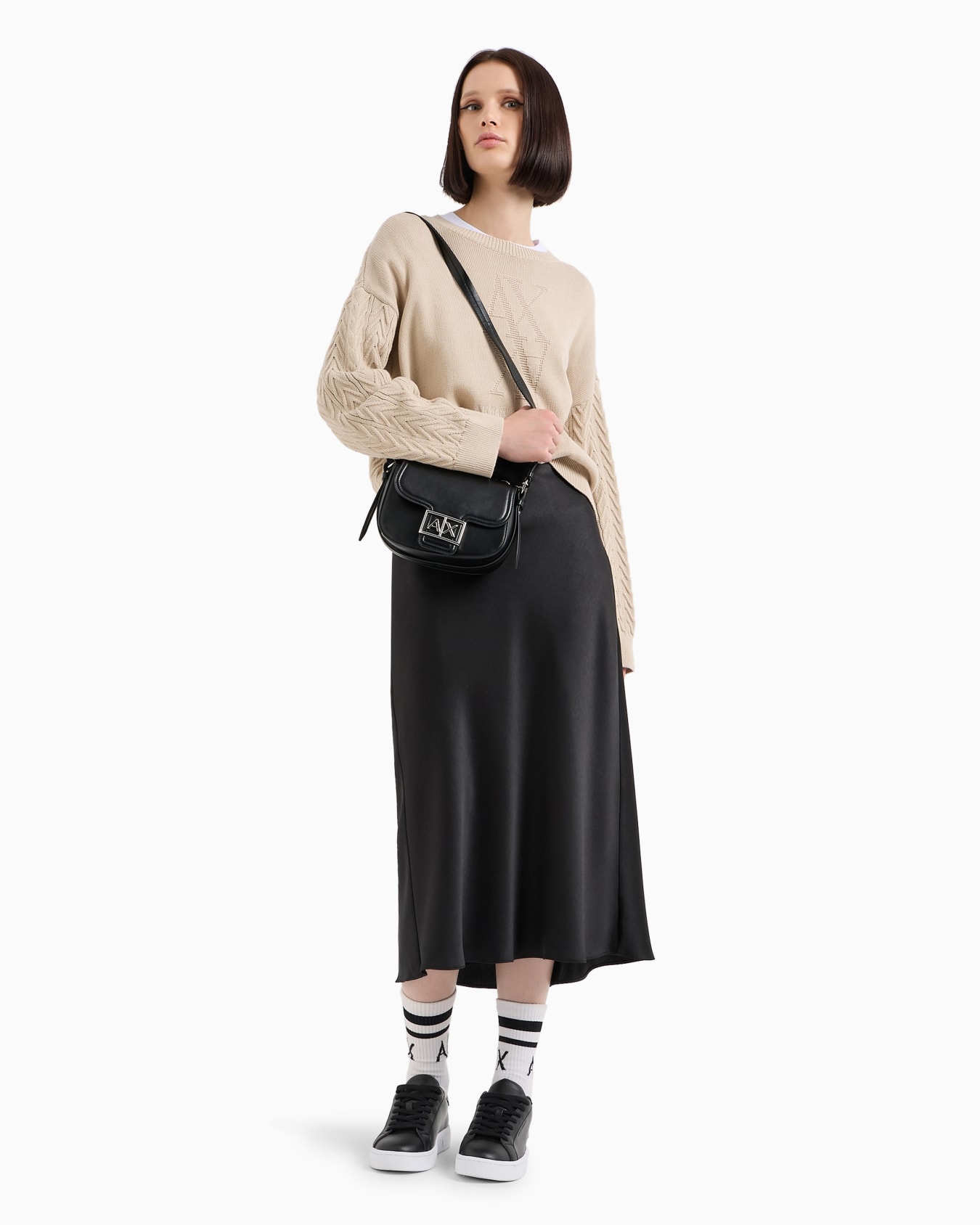 ASV Satin Midi Skirt Slide 3
