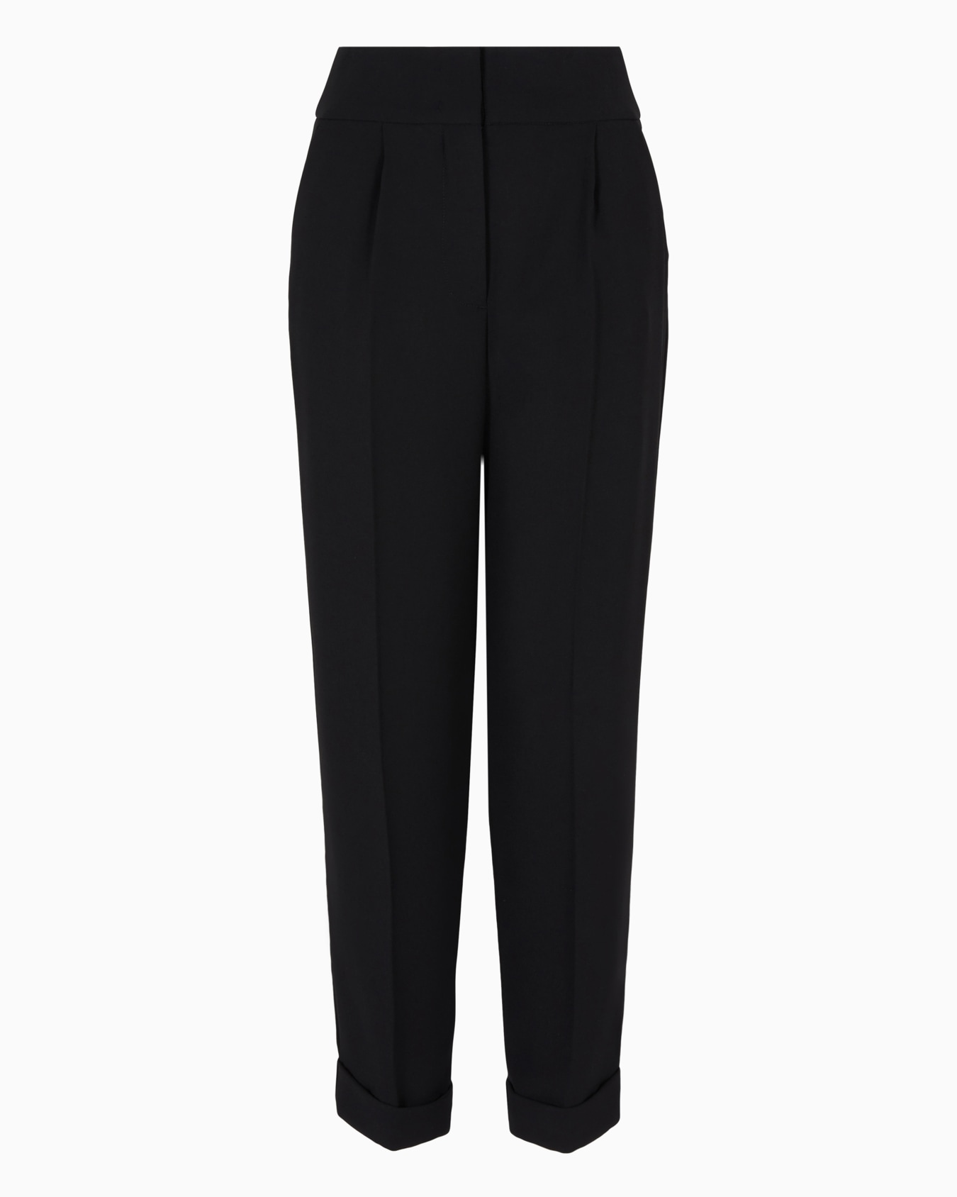 ASV fabric trousers with pleats and turn-ups at the bottom Slide 0