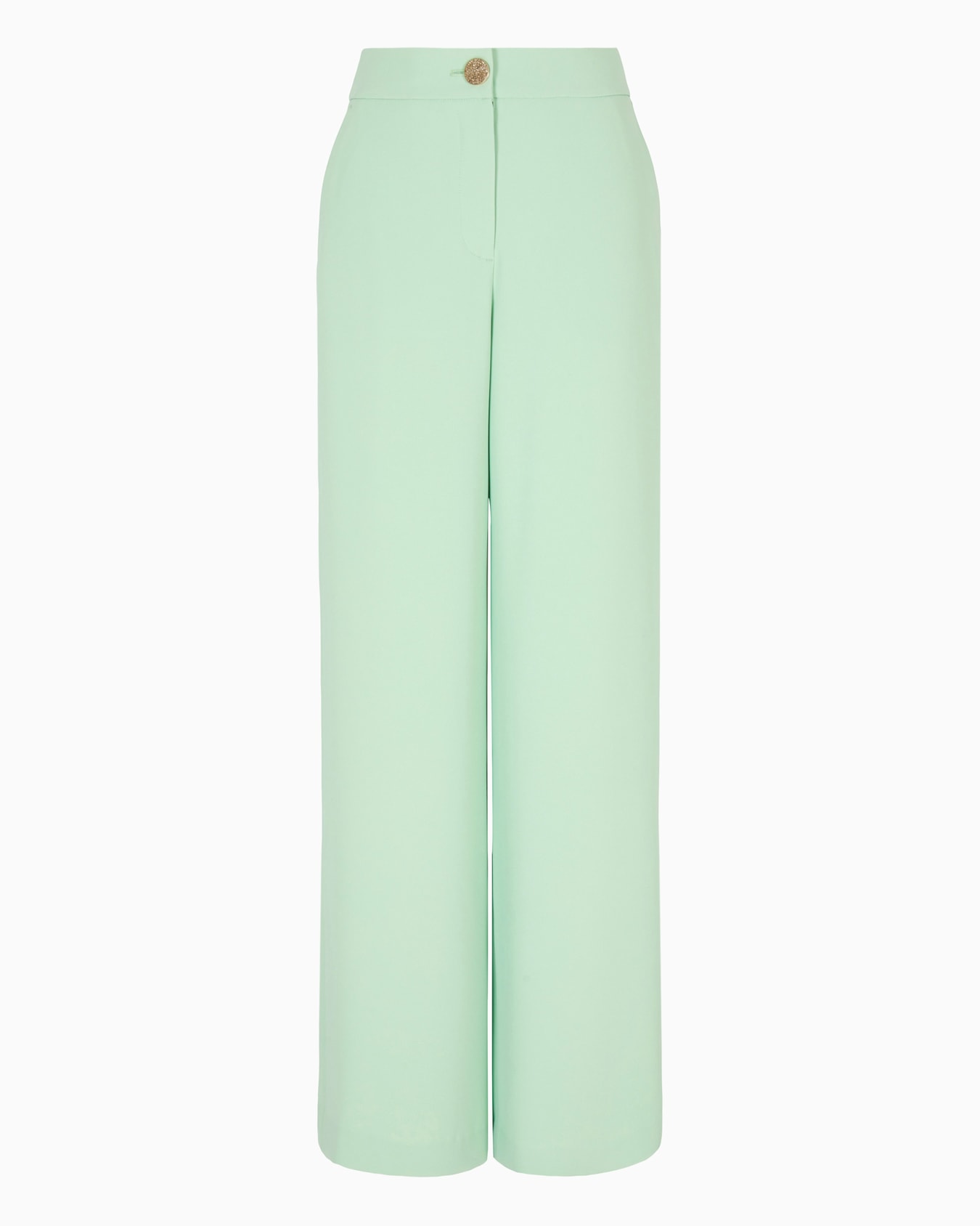 Palazzo pants with jewel button Slide 0