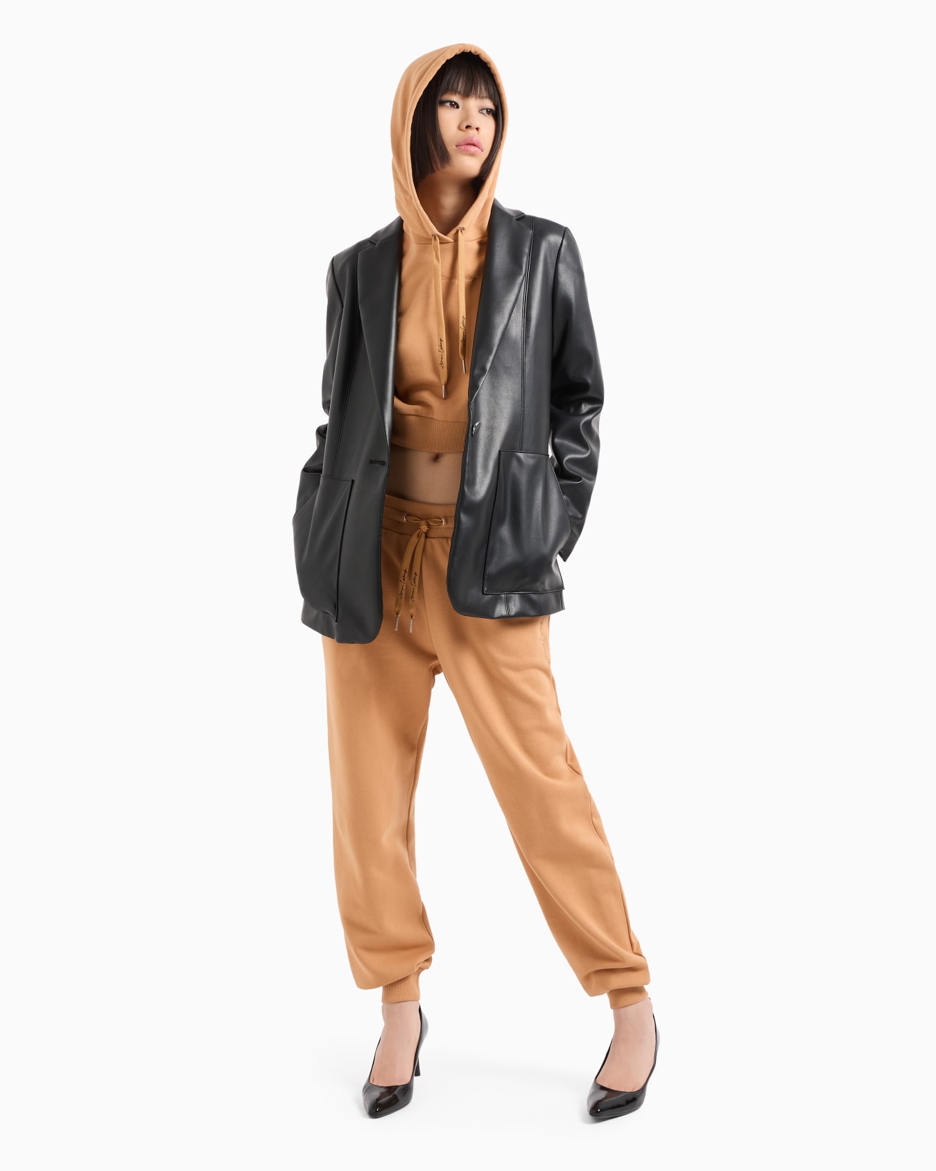 A-line French terry jogger trousers Slide 3