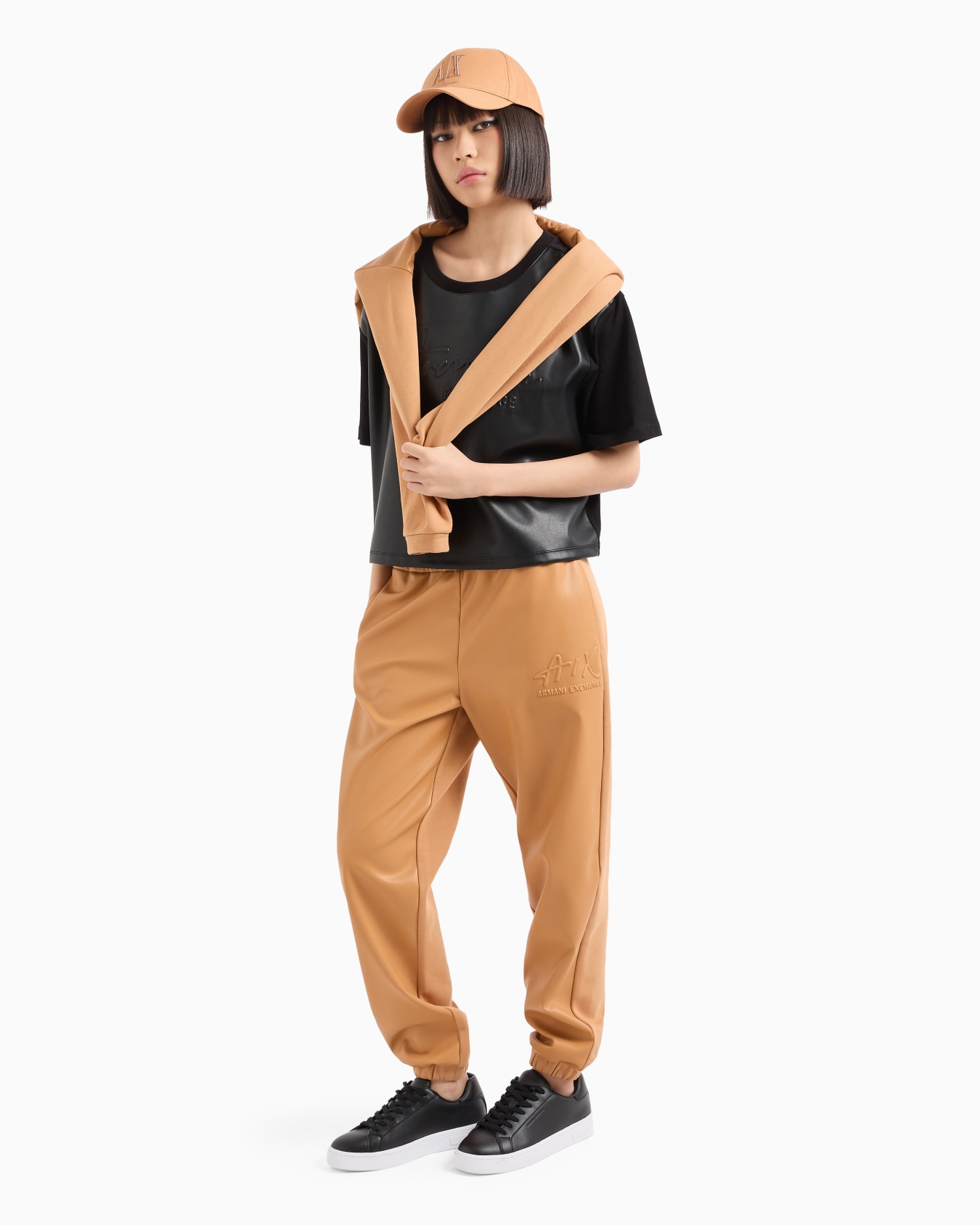 Pantalon de jogging avec logo embossé en tissu ASV Diapositive 3