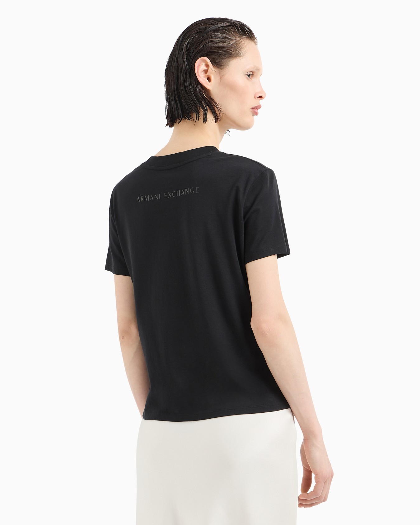 Regular fit t-shirt in pima cotton "Monogram here" Slide 2