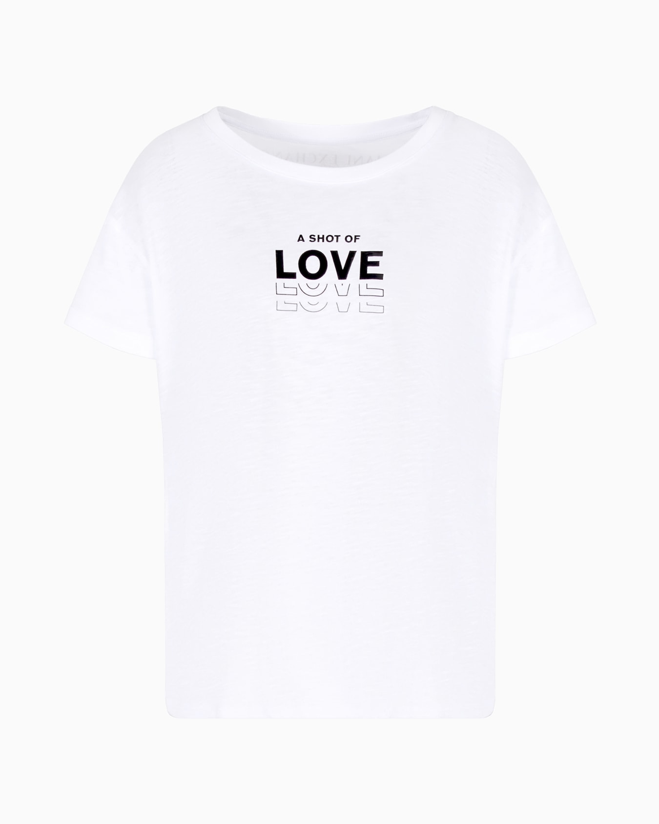 Relaxed fit T-shirt with "A shot of love" writing Slide 0