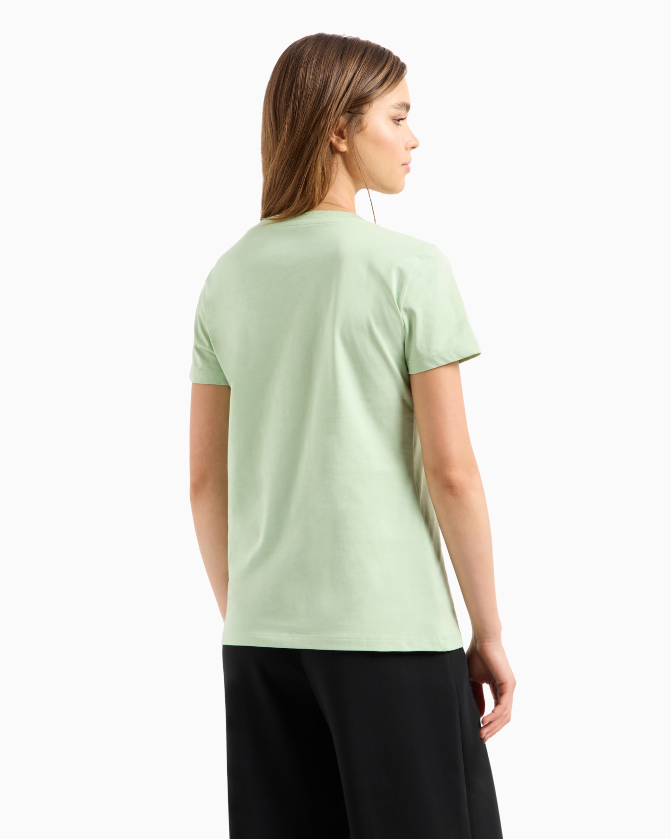 Camiseta regular fit de algodón orgánico ASV con detalle en los hombros Diapositiva 2