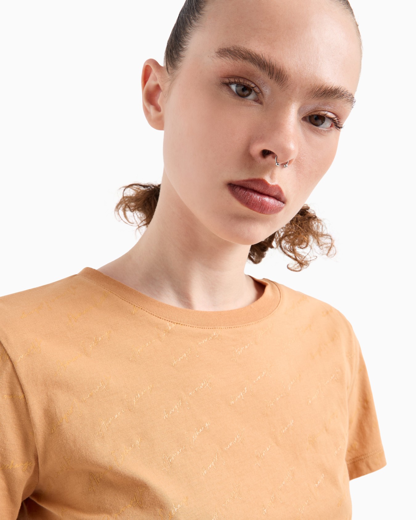 Regular fit jersey T-shirt with allover ASV logo Slide 4