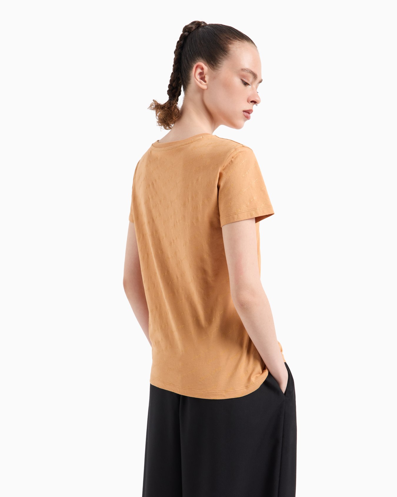 Regular fit jersey T-shirt with allover ASV logo Slide 2