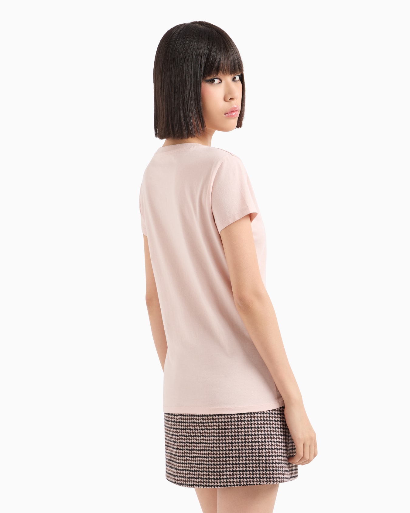 Slim fit T-shirt with logo lettering and sequins Slide 2