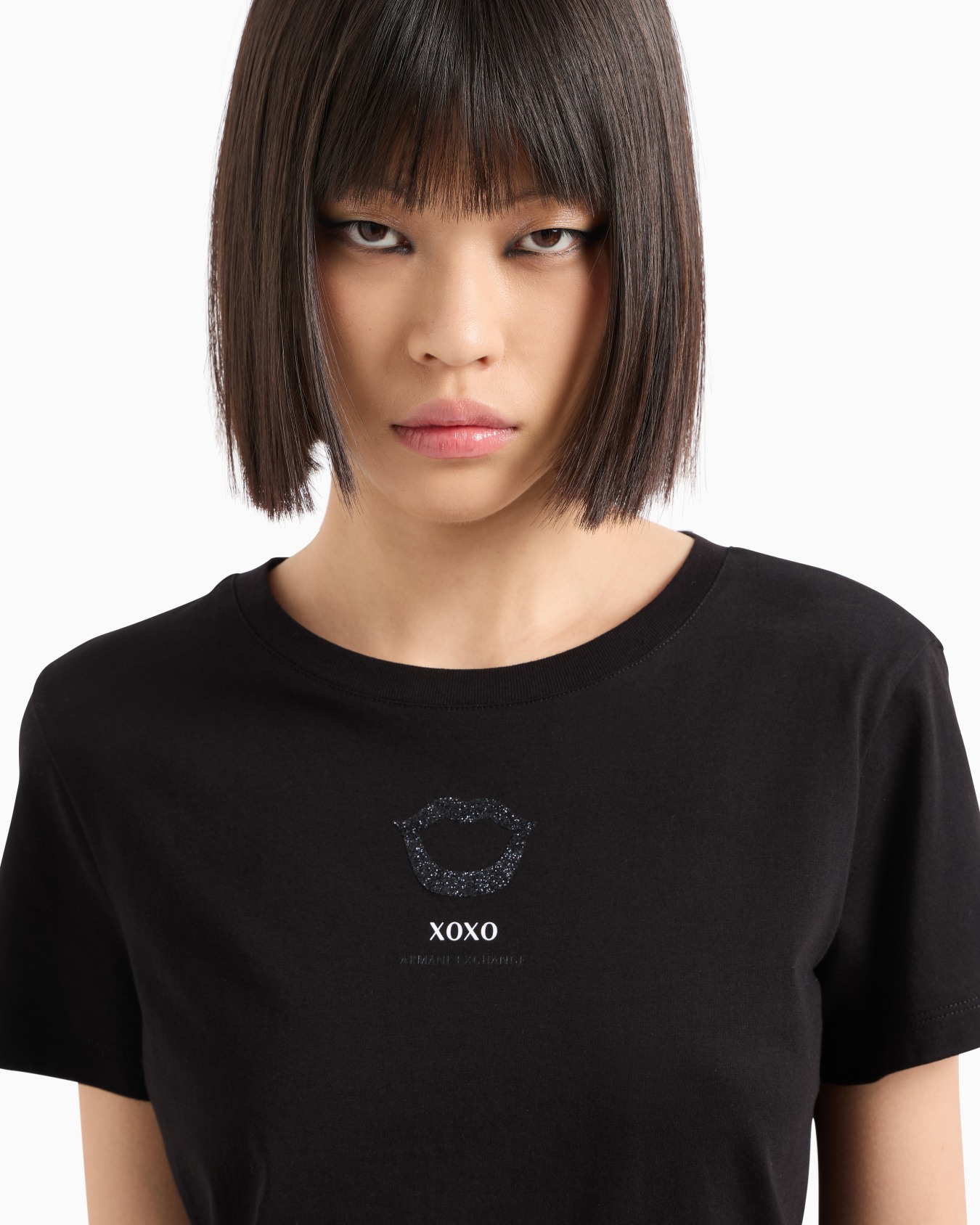 Regular fit T-shirt with XOXO print Slide 4