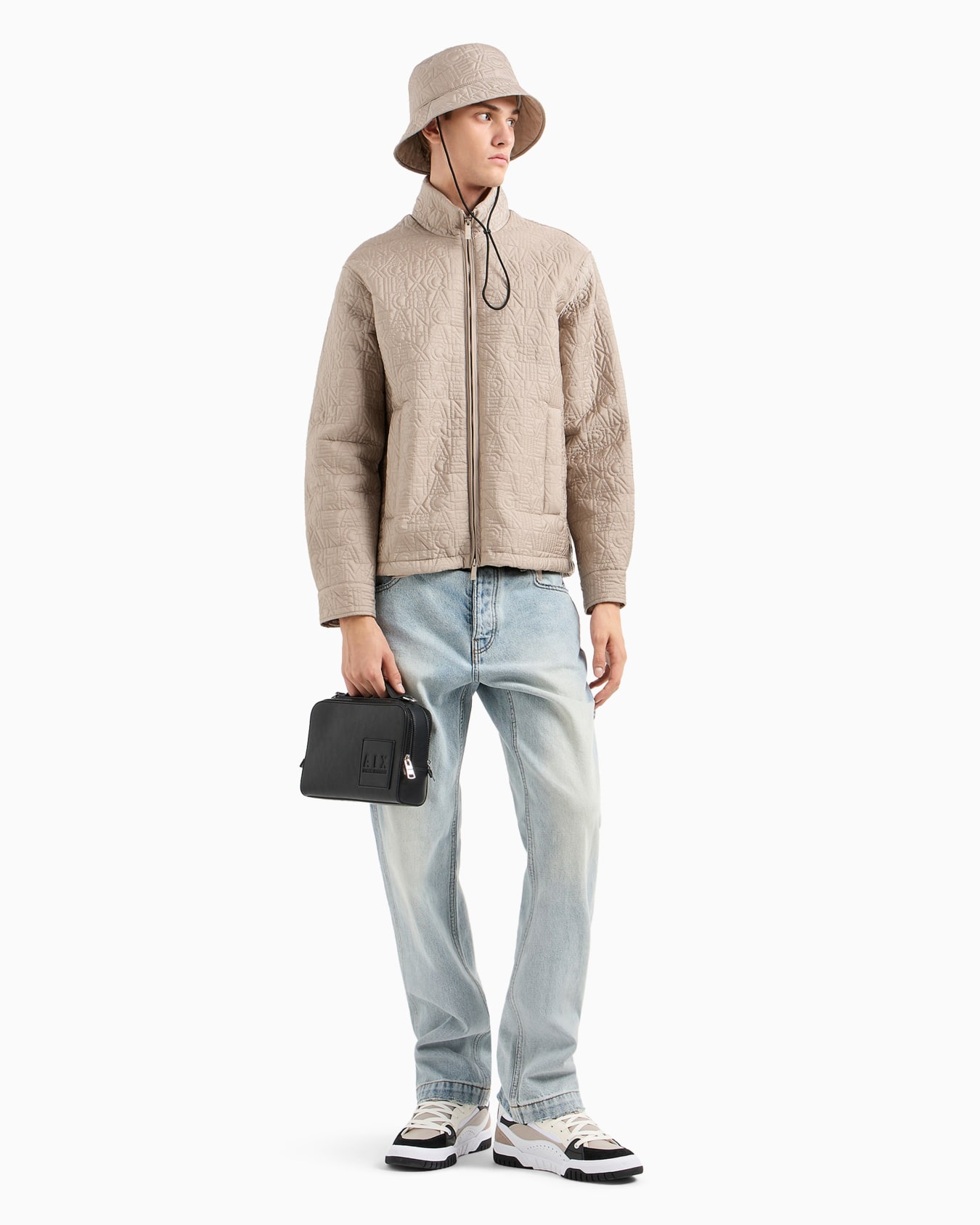 Veste avec logo embossé all-over en tissu ASV Diapositive 3