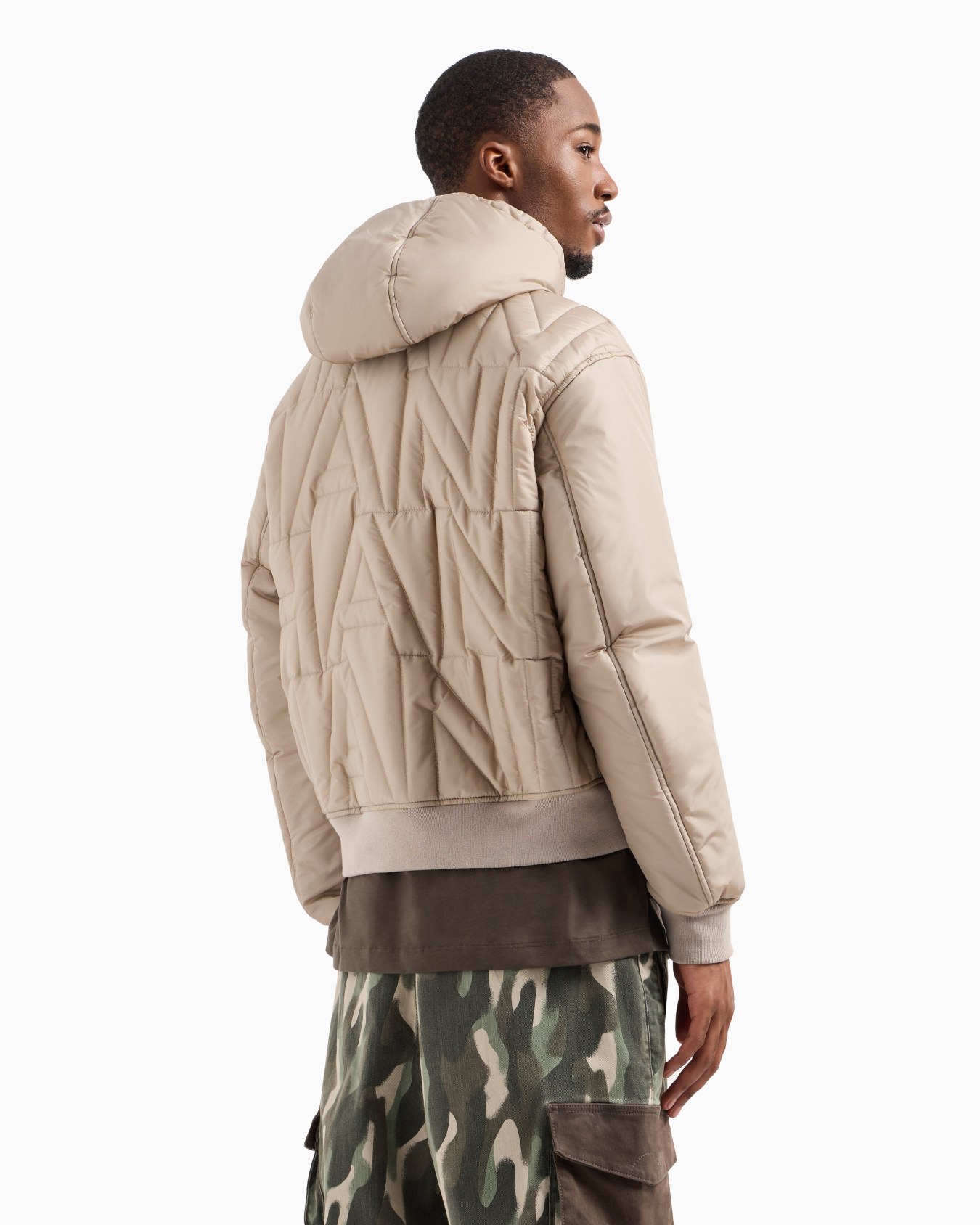 ASV Recycled Nylon Allover Logo Jacket Slide 3