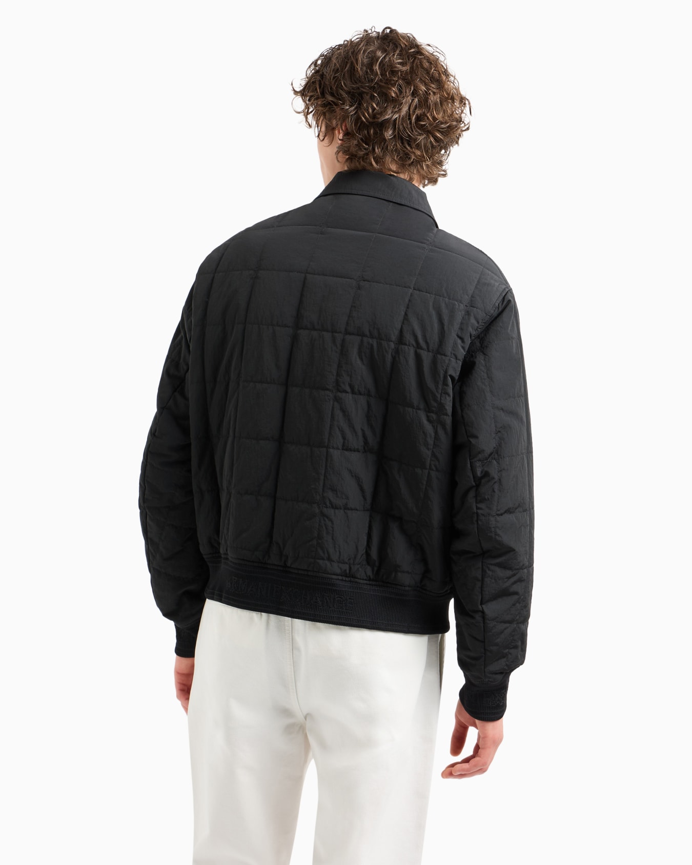 Crinkle fabric blouson with side pockets Slide 2