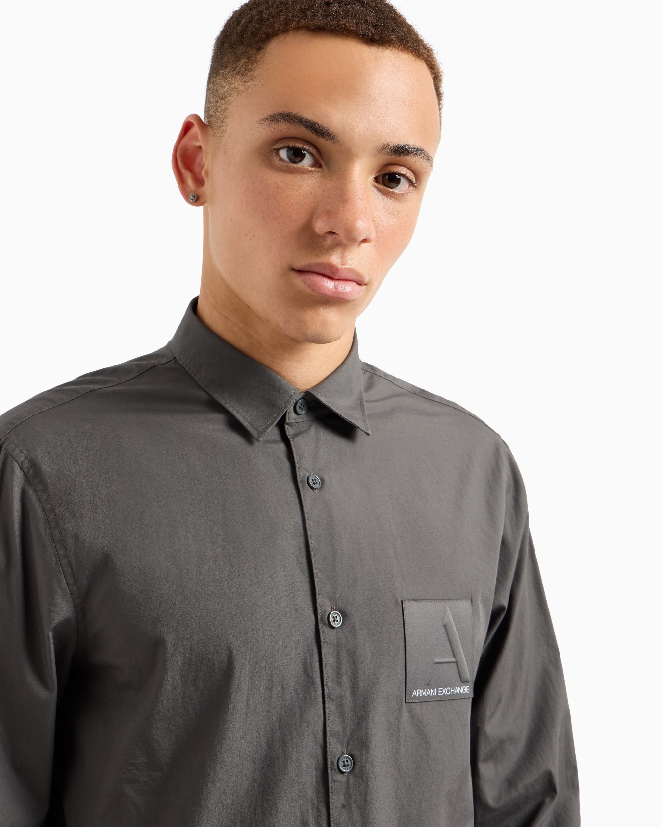 Camisa regular fit de algodón orgánico ASV Diapositiva 4