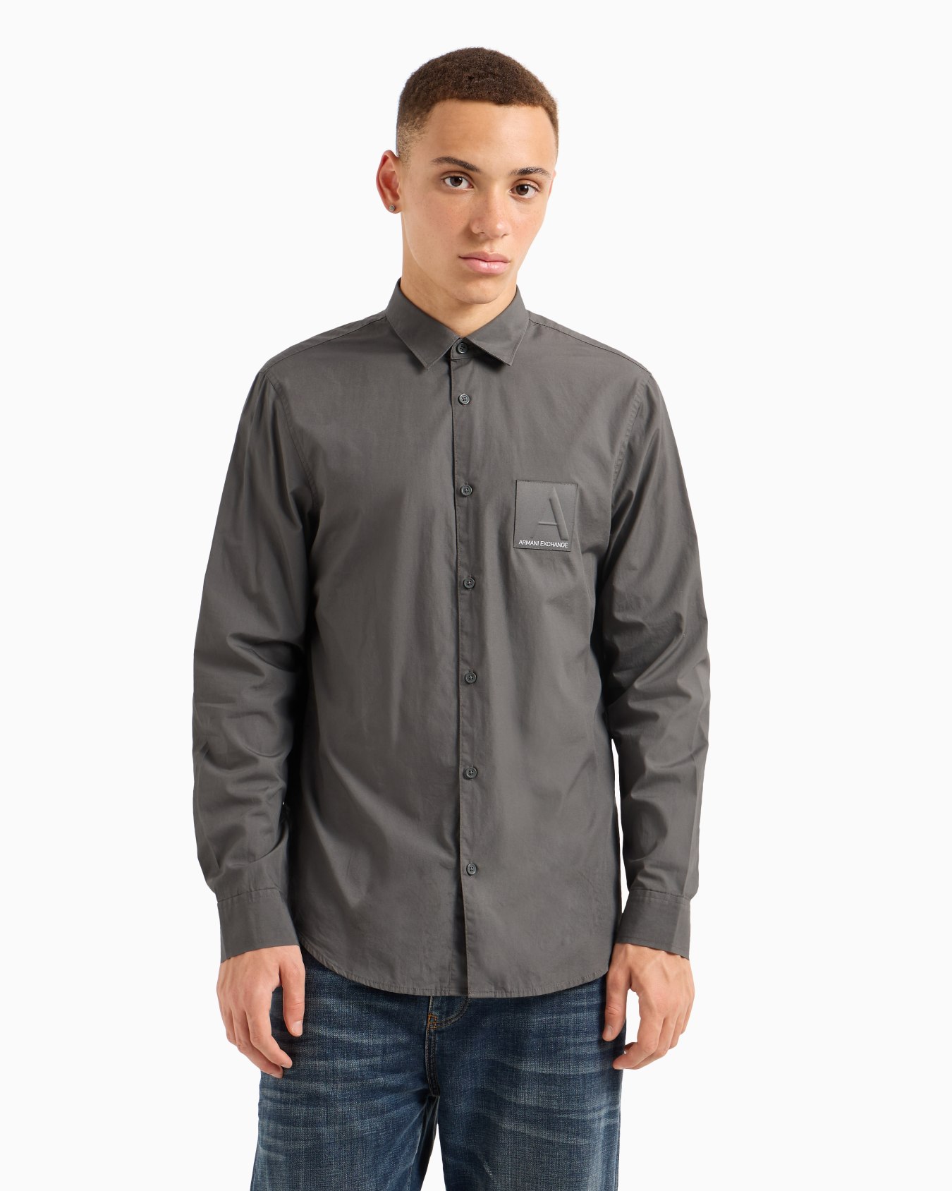 Camisa regular fit de algodón orgánico ASV Diapositiva 1