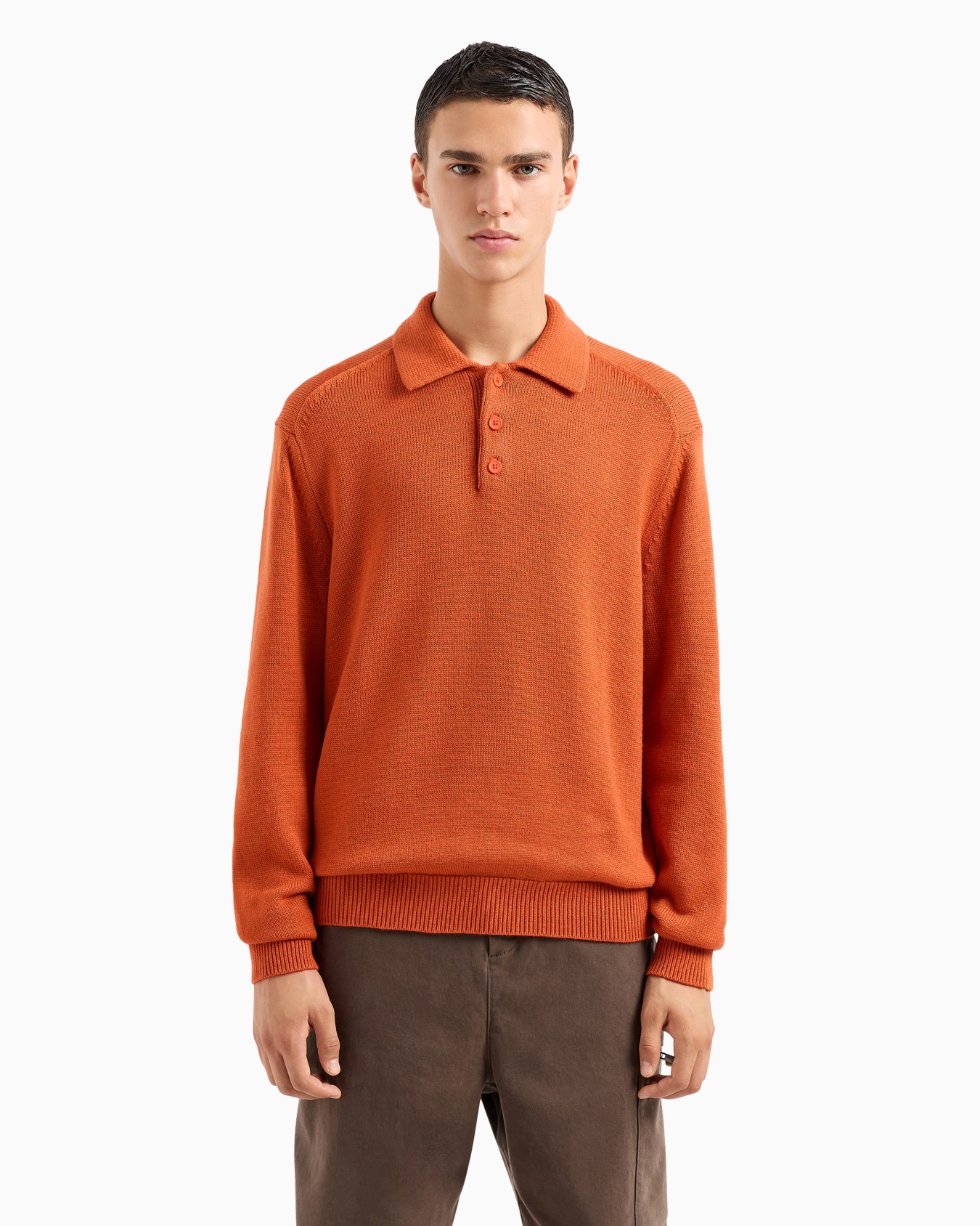  Collared Wool Blend Sweater Slide 1
