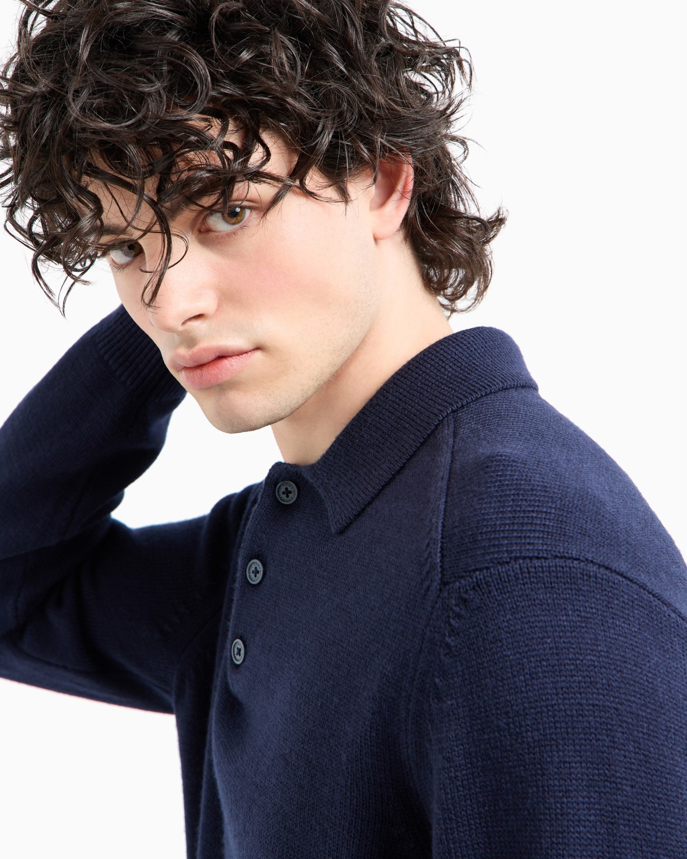  Collared Wool Blend Sweater Slide 4