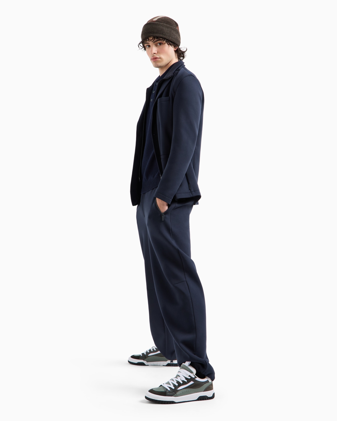  Collared Wool Blend Sweater Slide 3
