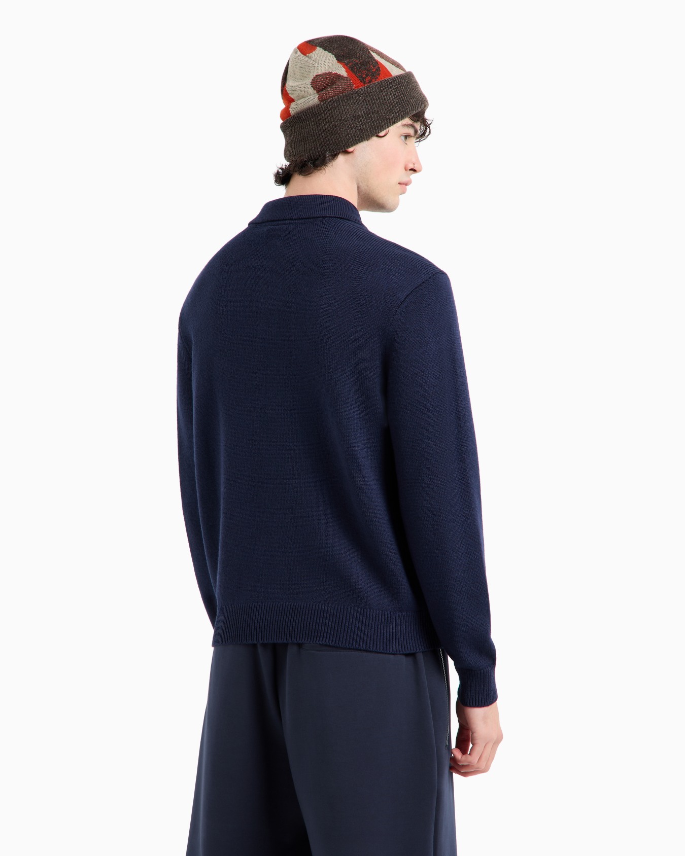 Collared Wool Blend Sweater Slide 2