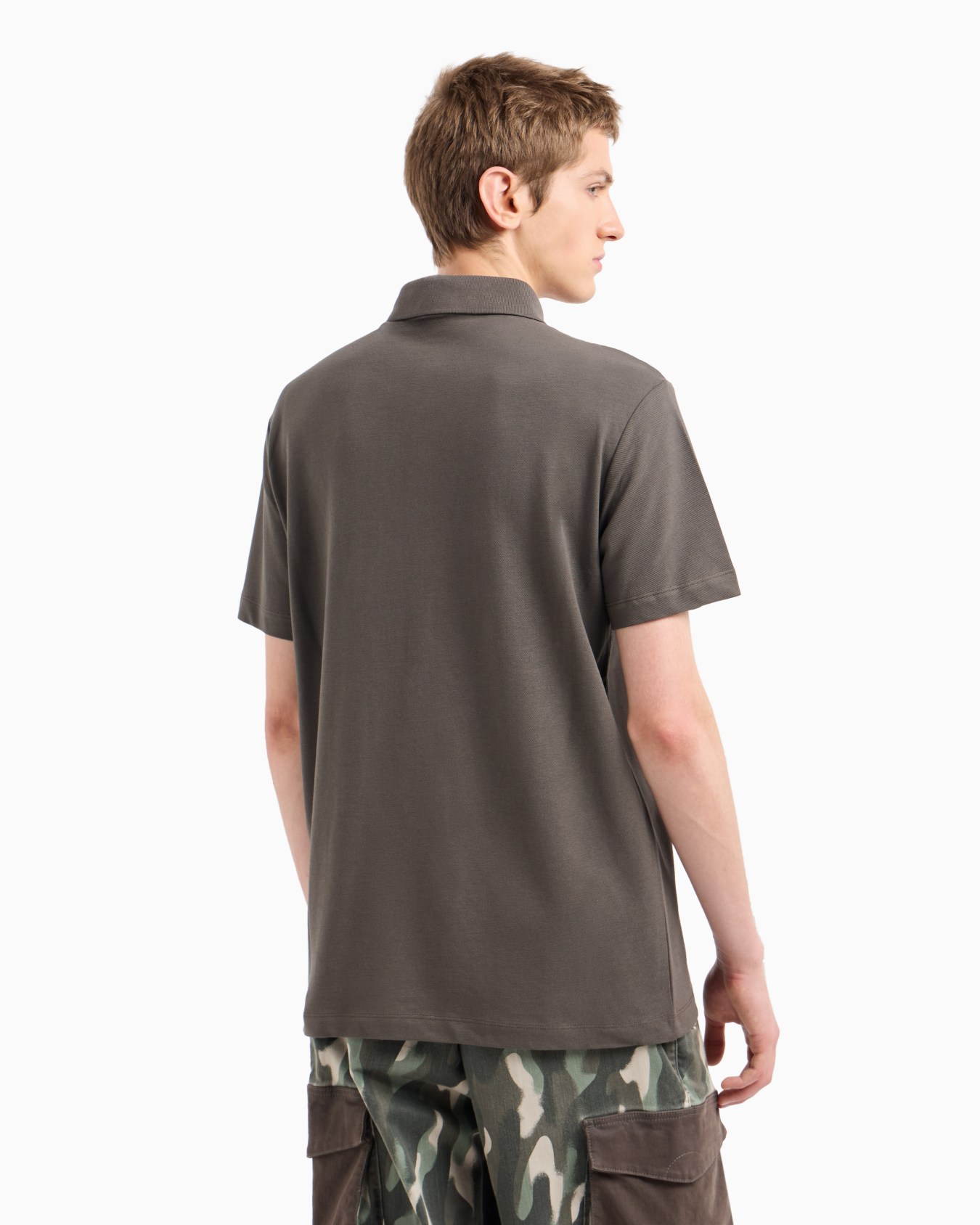 Polo regular fit de algodón orgánico ASV Diapositiva 2