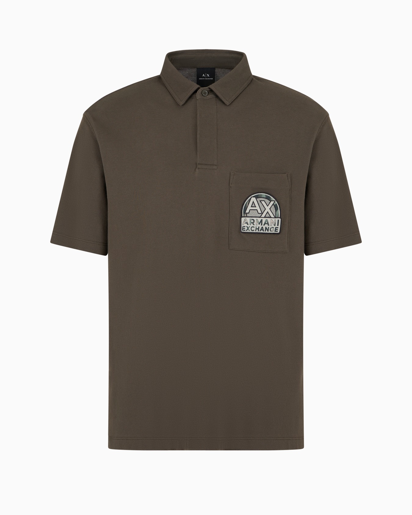  Organic Cotton Pique Polo with Logo Patch Slide 0