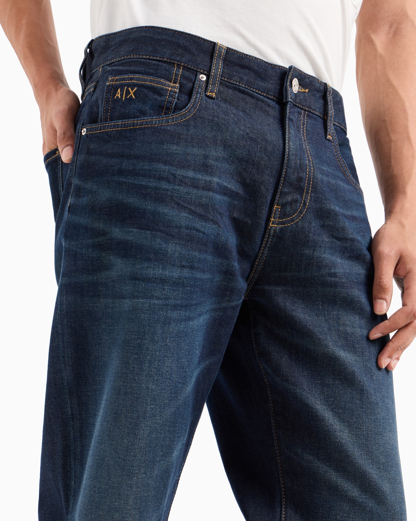 J13 slim fit jeans in ASV indigo denim Slide 4
