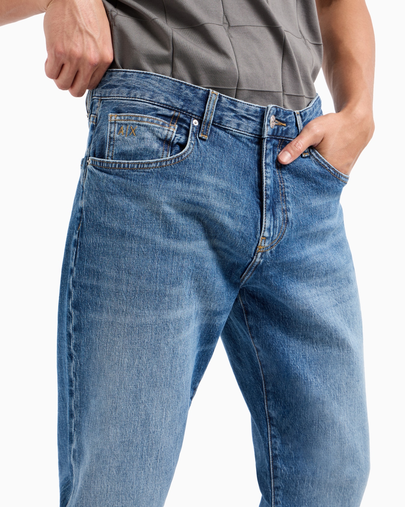 J13 slim fit jeans in indigo denim Slide 4