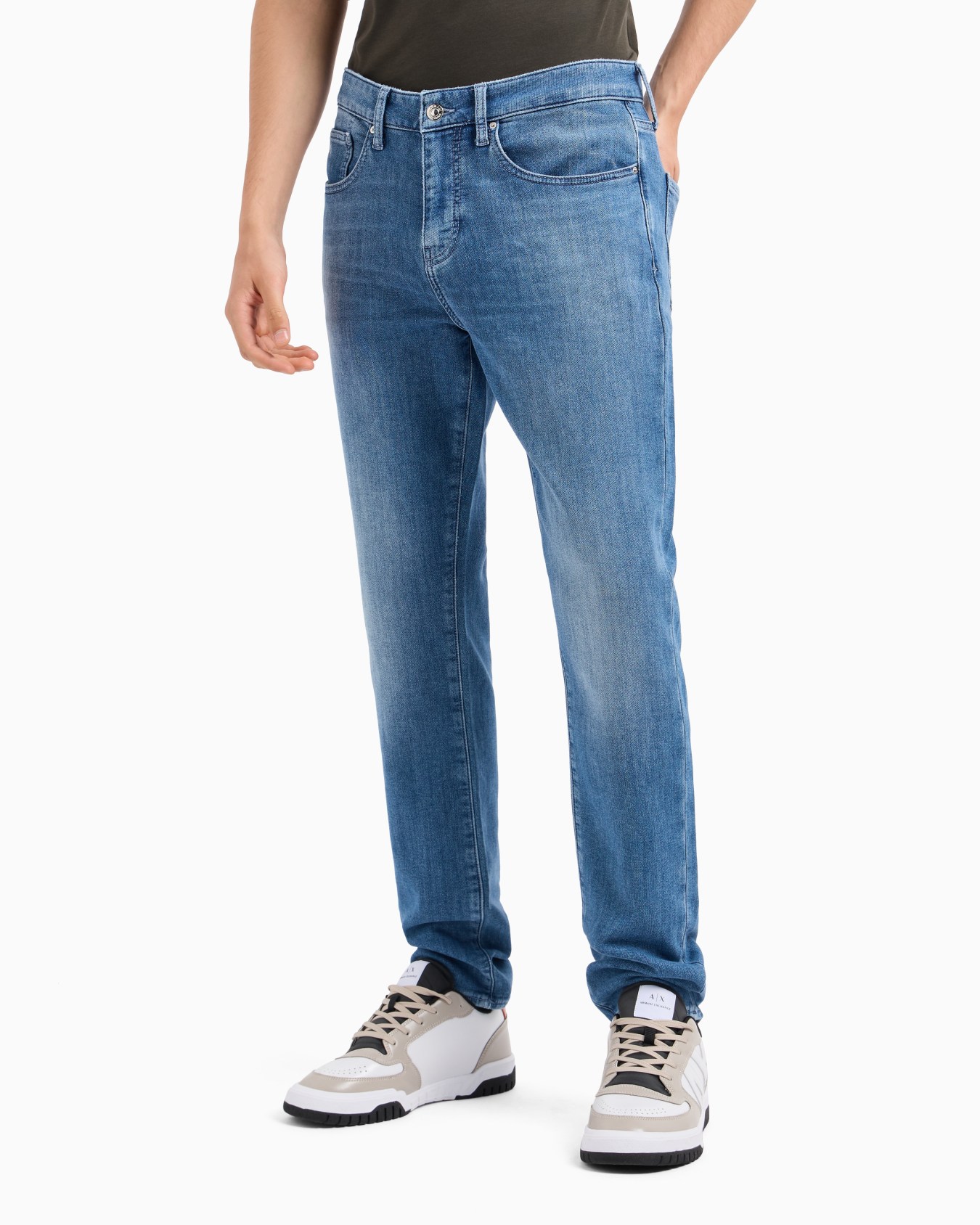 J14 skinny fit jeans in dark indigo denim Slide 1