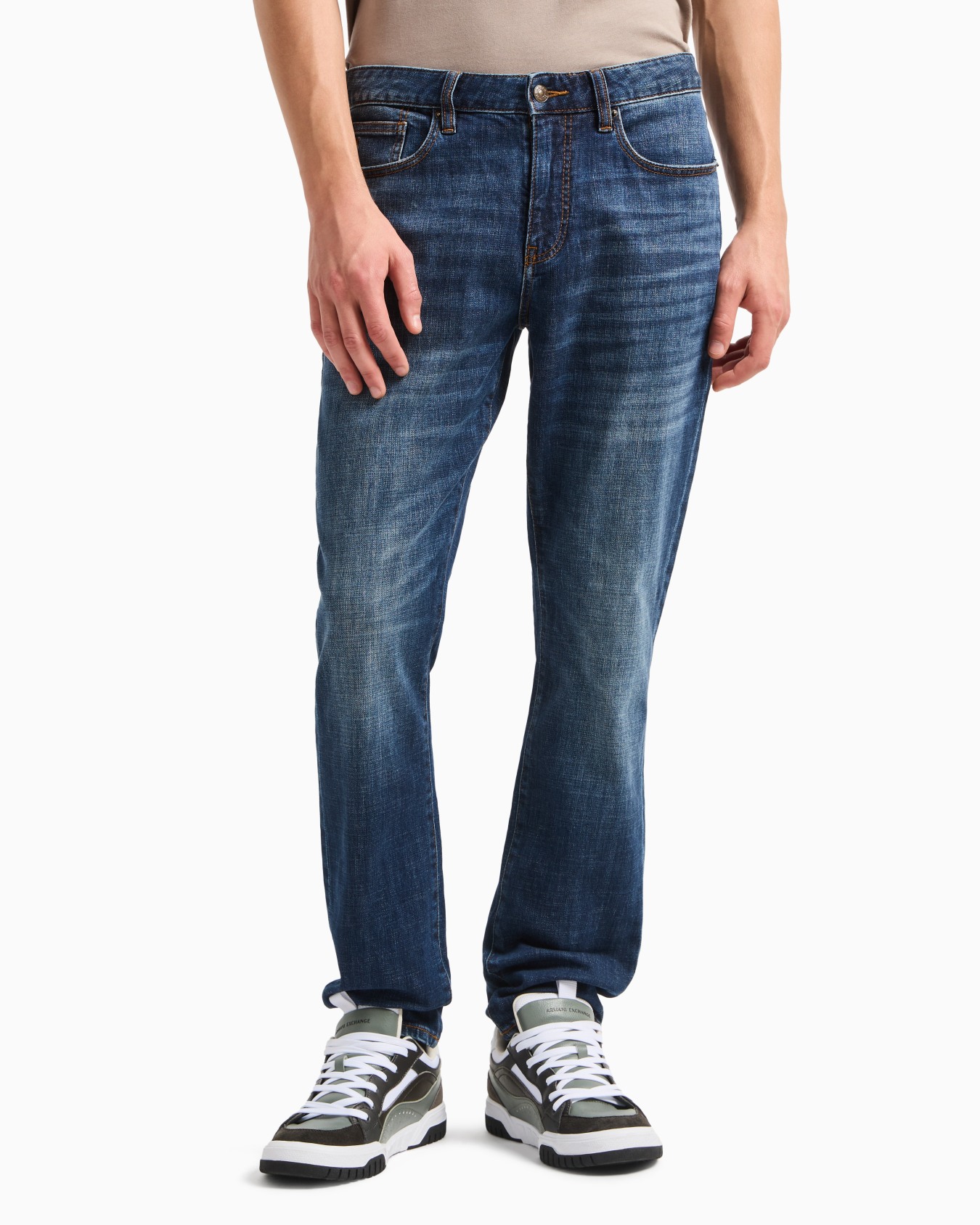 J14 skinny fit jeans in dark indigo denim Slide 1
