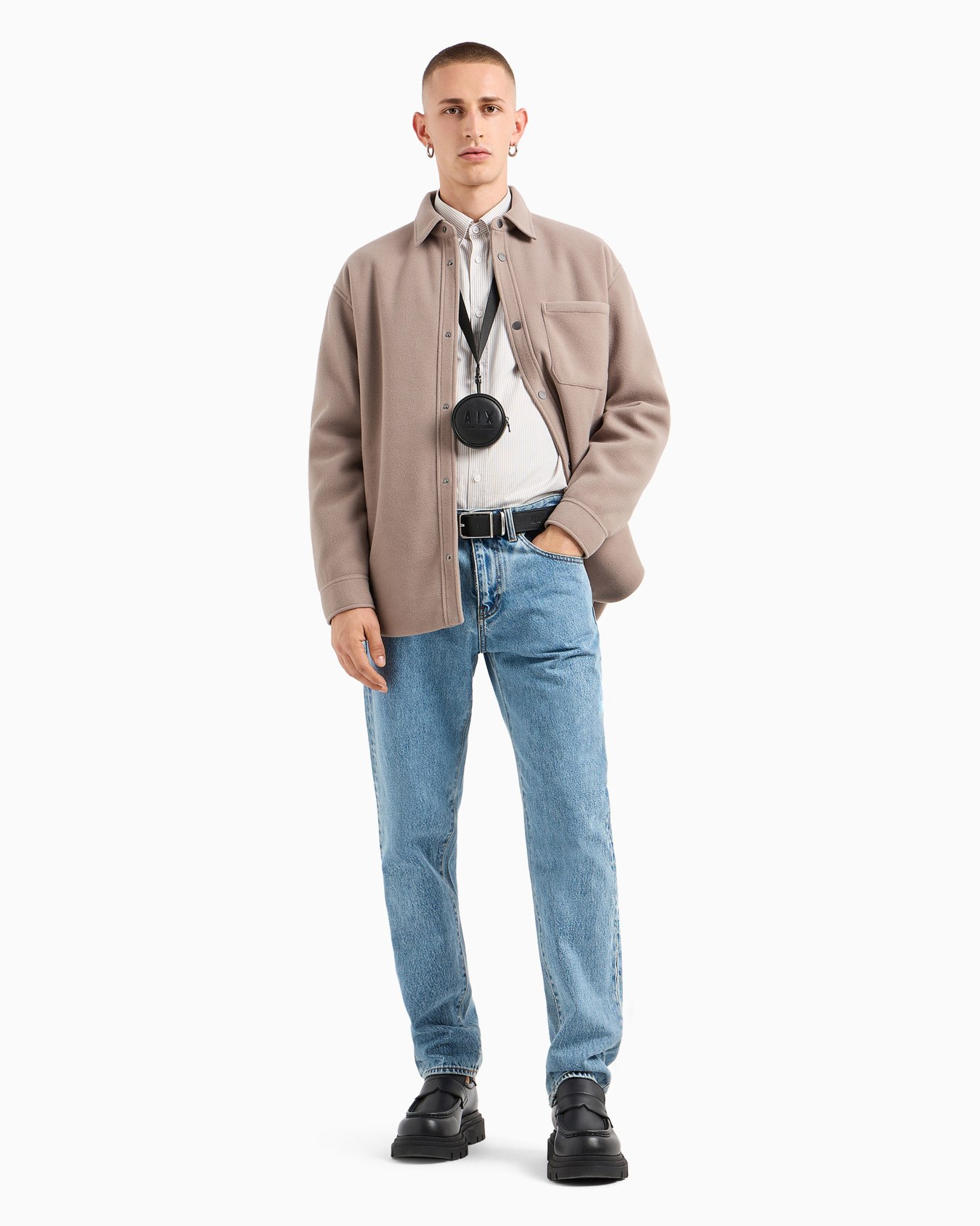 Jeans J16 straight fit in denim indigo di cotone  Slide 3