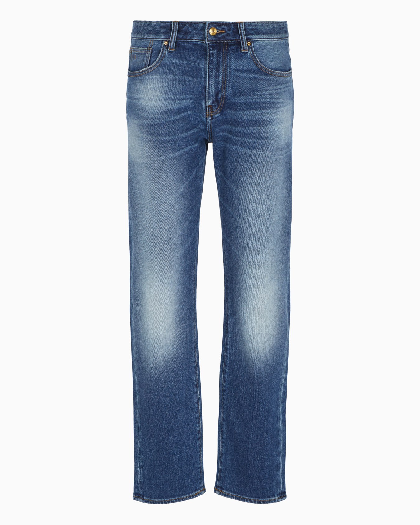  J16 Straight Fit Indigo Cotton Denim Jeans Slide 0