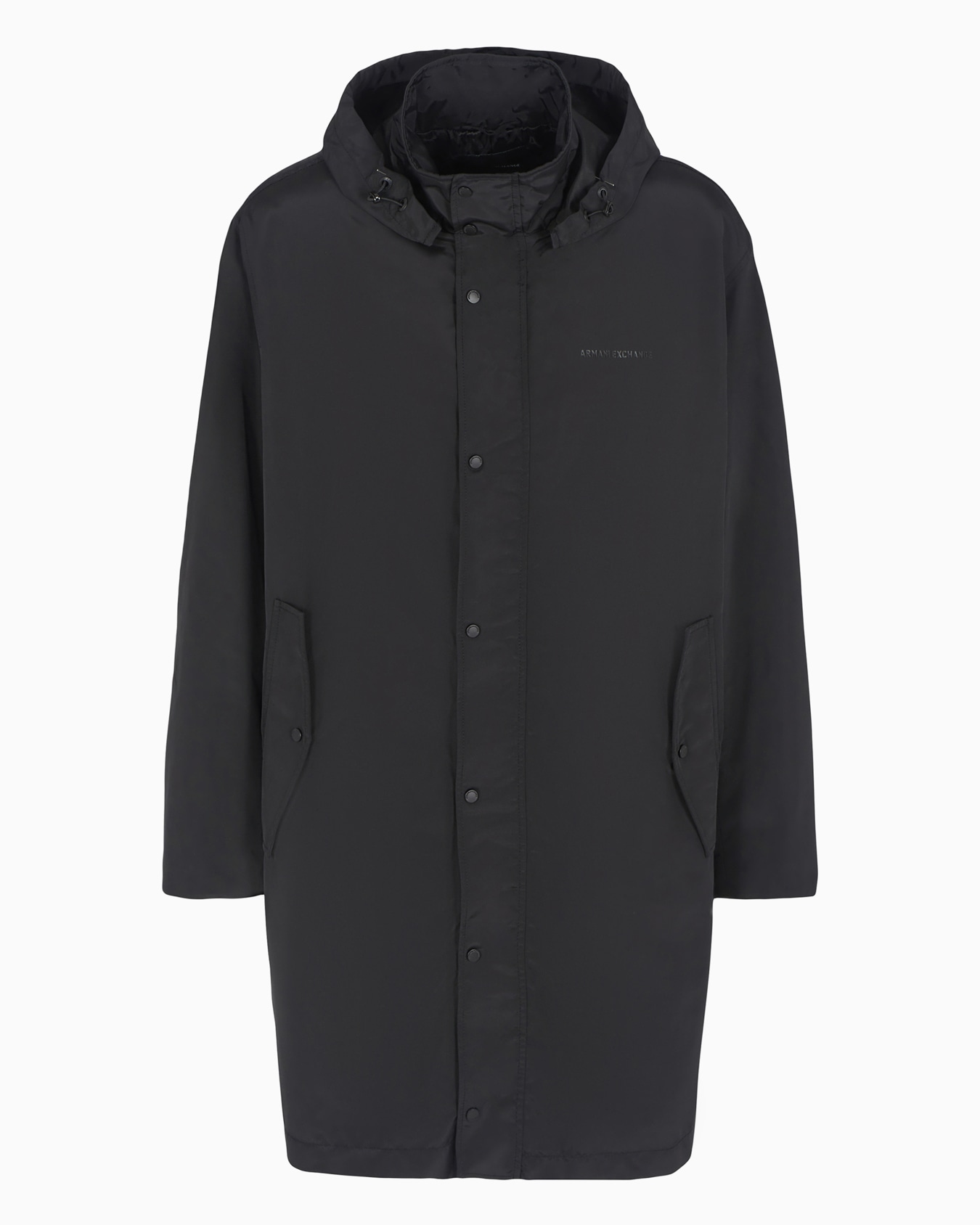 Raincoat with hood and buttons Slide 0