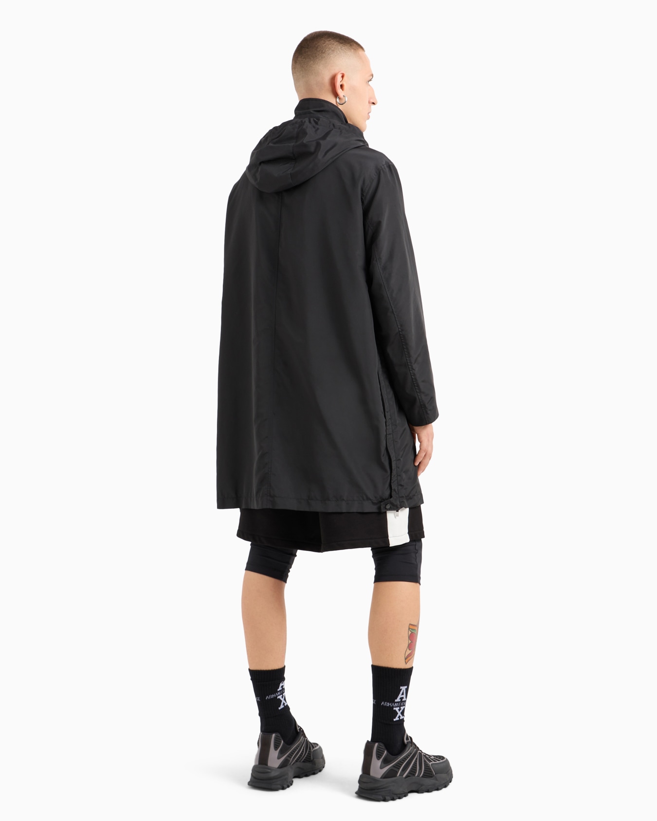 Raincoat with hood and buttons Slide 2