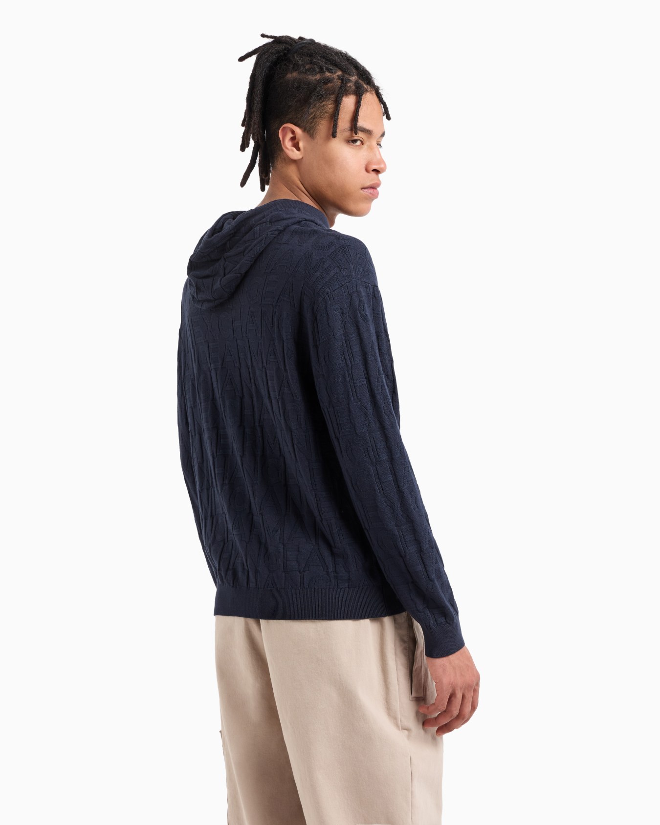 Pull avec capuche et boutons en tissu ASV Diapositive 2