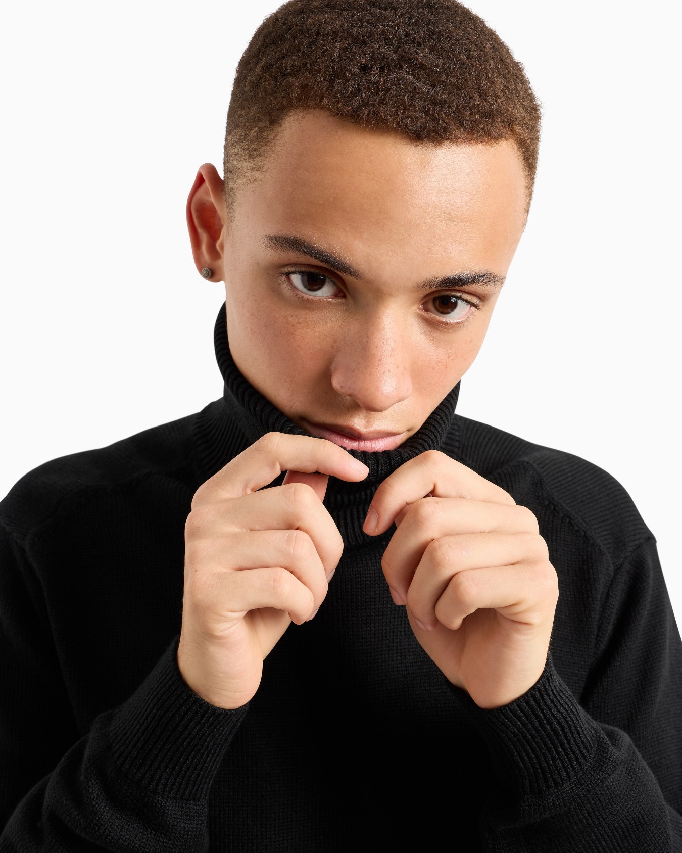  Wool Blend Turtleneck Sweater Slide 4