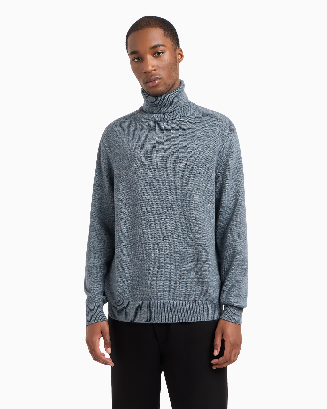 Maglione a collo alto in misto lana  Slide 1