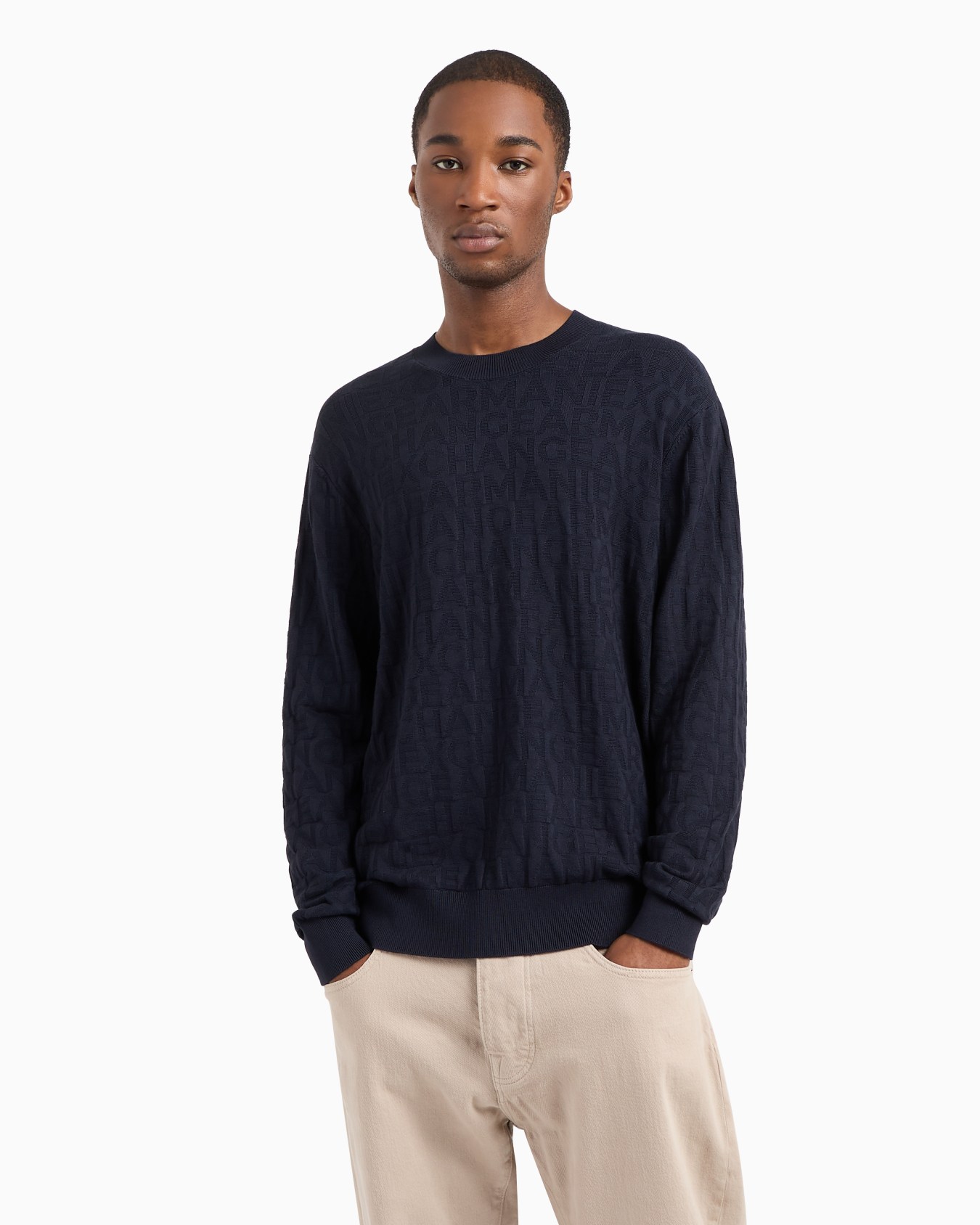 ASV Allover Logo Crewneck Sweater Slide 1