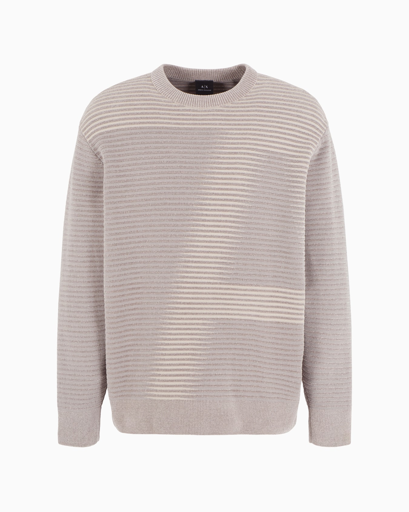 A Line Logo Striped Crewneck Sweater Slide 0