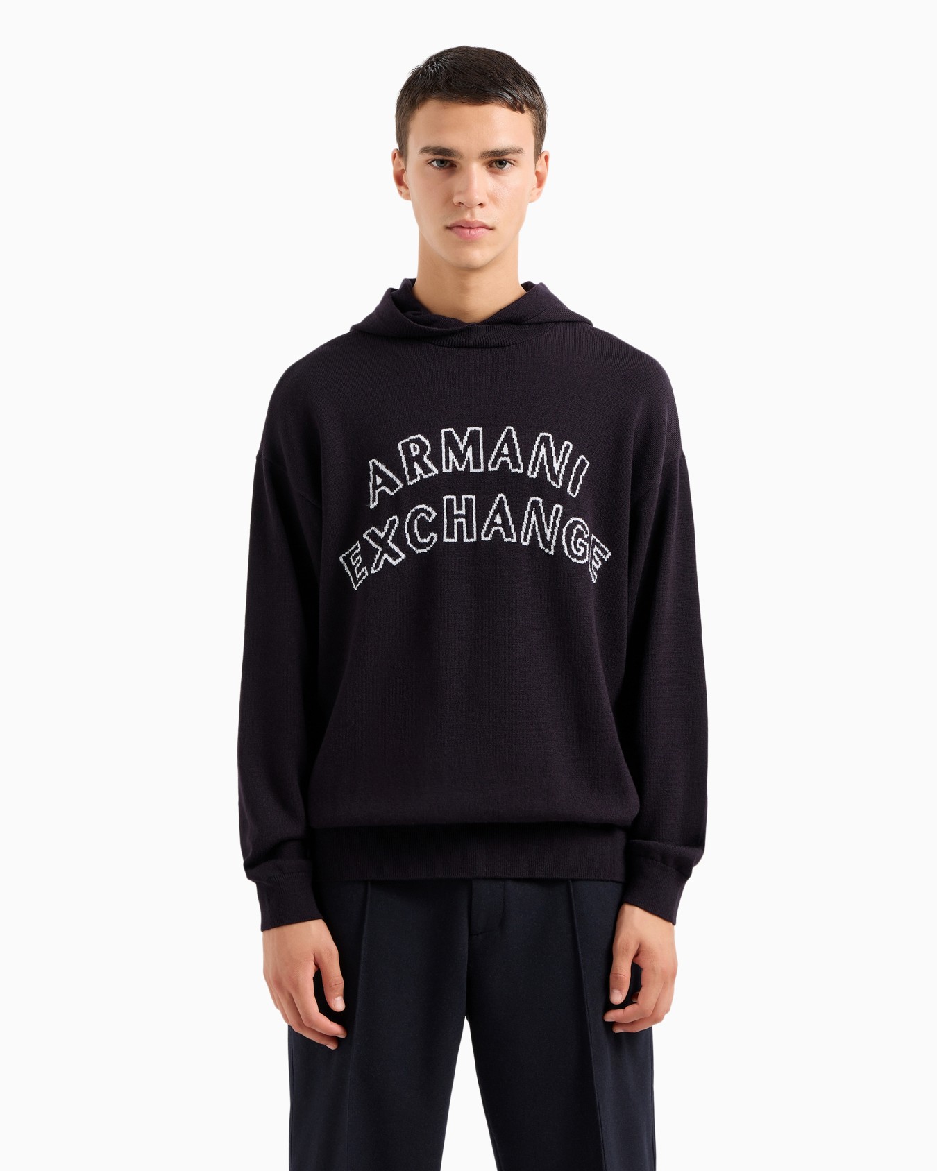 AXロゴ フーデッドニットプルオーバー スライドする 1