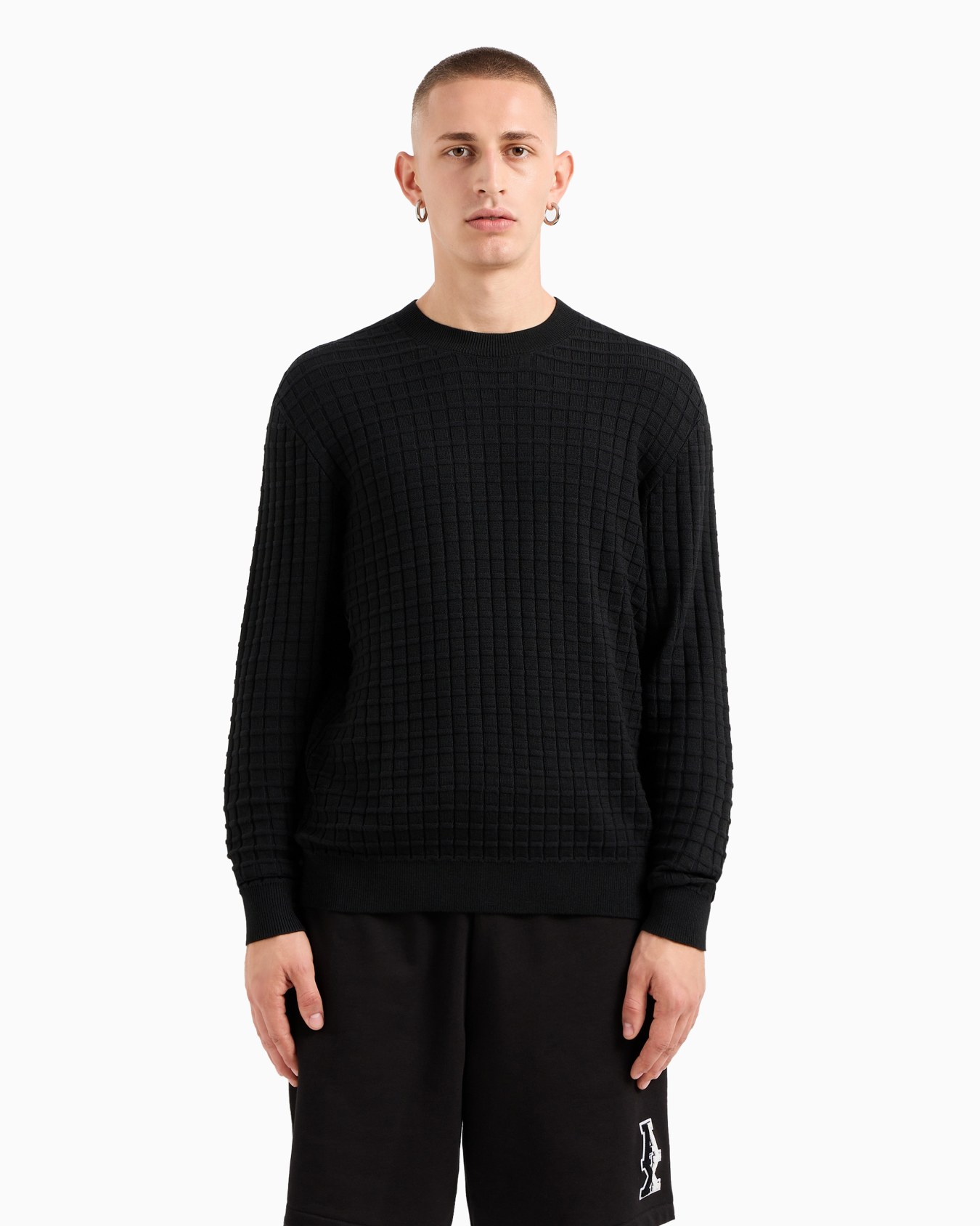 Jersey ASV a cuadros con cuello redondo Diapositiva 1