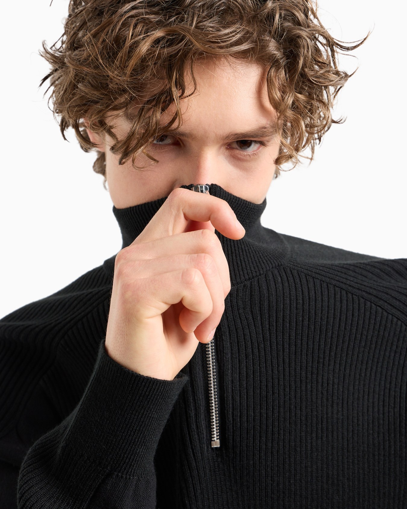 ASV Zip Up Turtleneck Sweater Slide 4