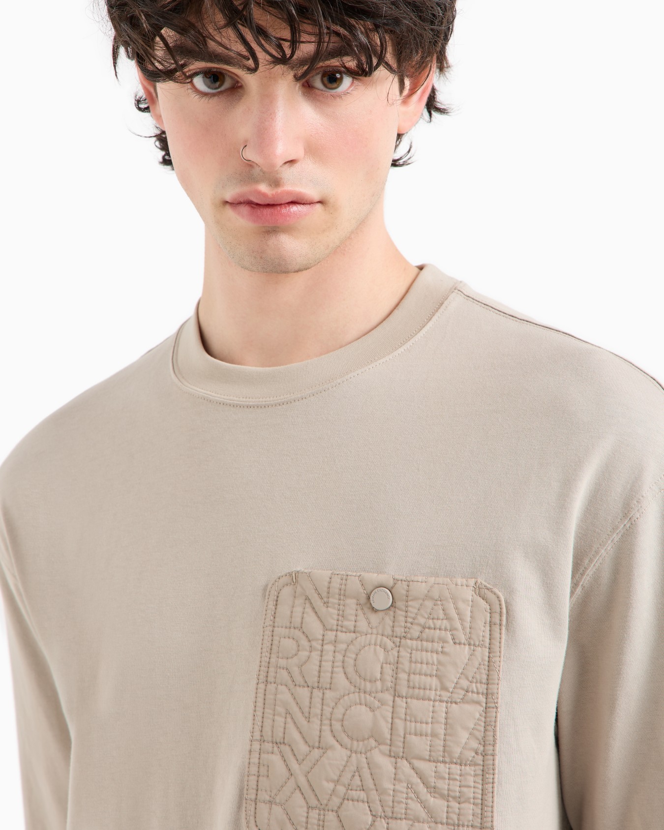 Relaxed fit T-shirt with contrast pocket in ASV cotton Slide 4