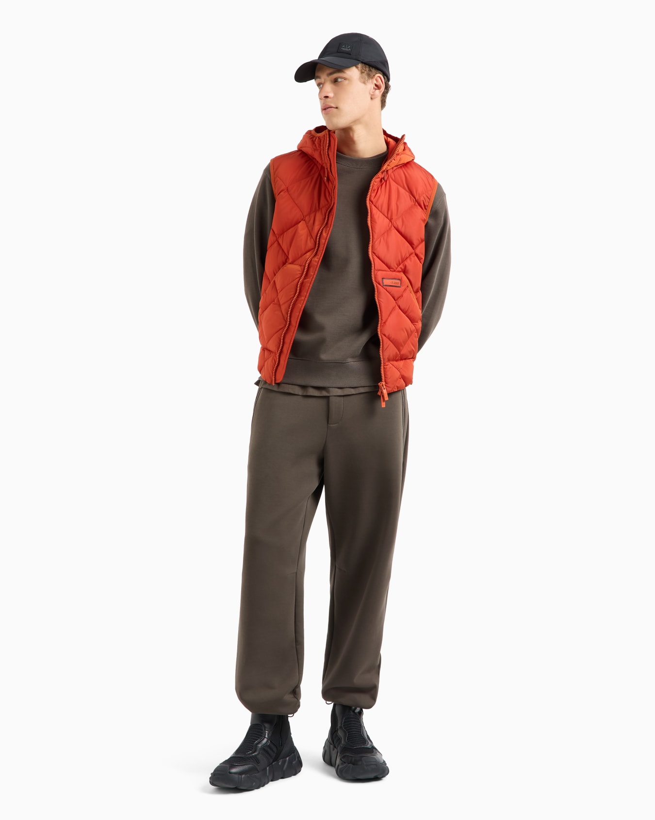 Sweatshirt mit Rundhalsausschnitt und Maxi-Print auf der Rückseite aus -Baumwolle Folie 3