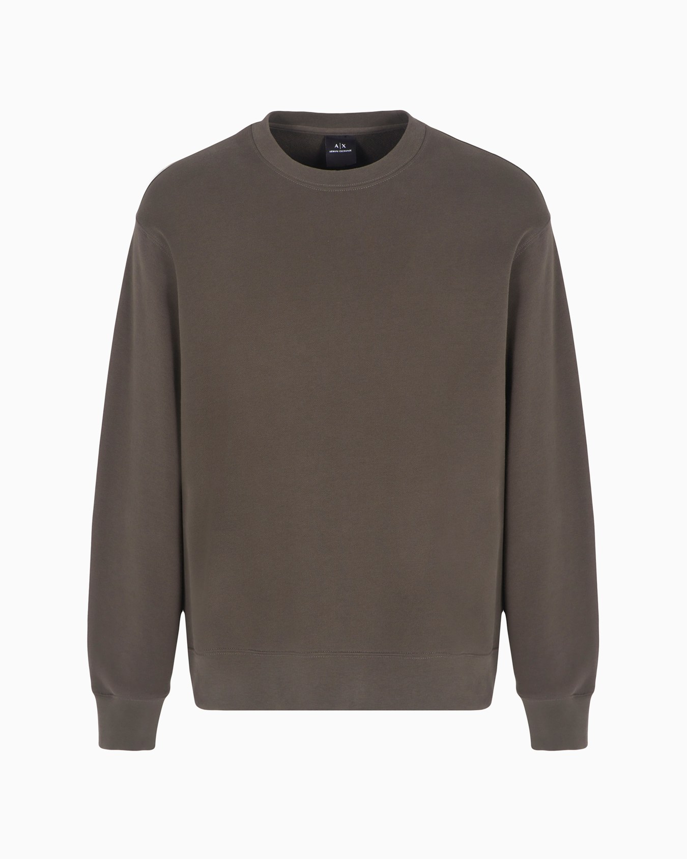 Sweatshirt mit Rundhalsausschnitt und Maxi-Print auf der Rückseite aus -Baumwolle Folie 0