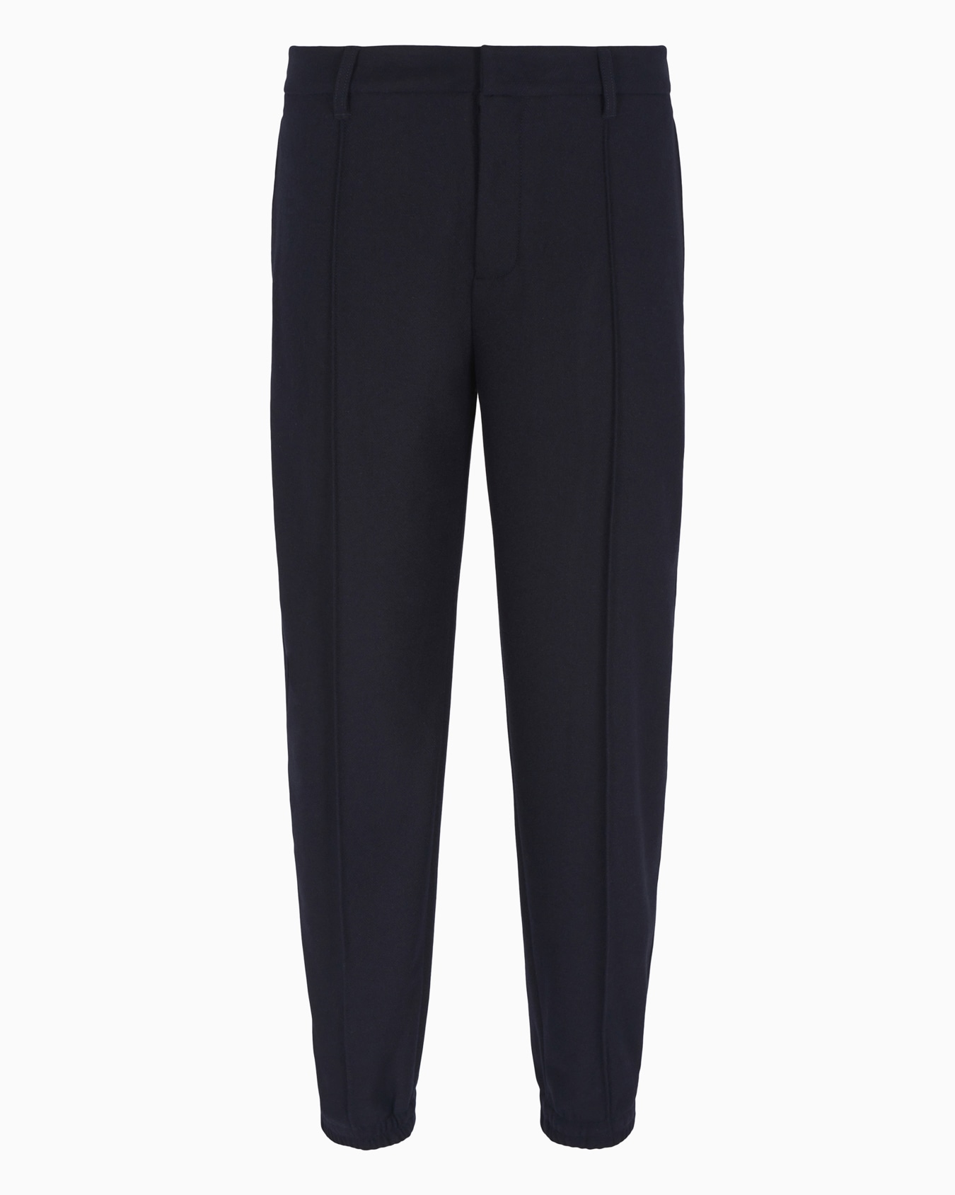 Wool Blend Pleated Trousers Slide 0