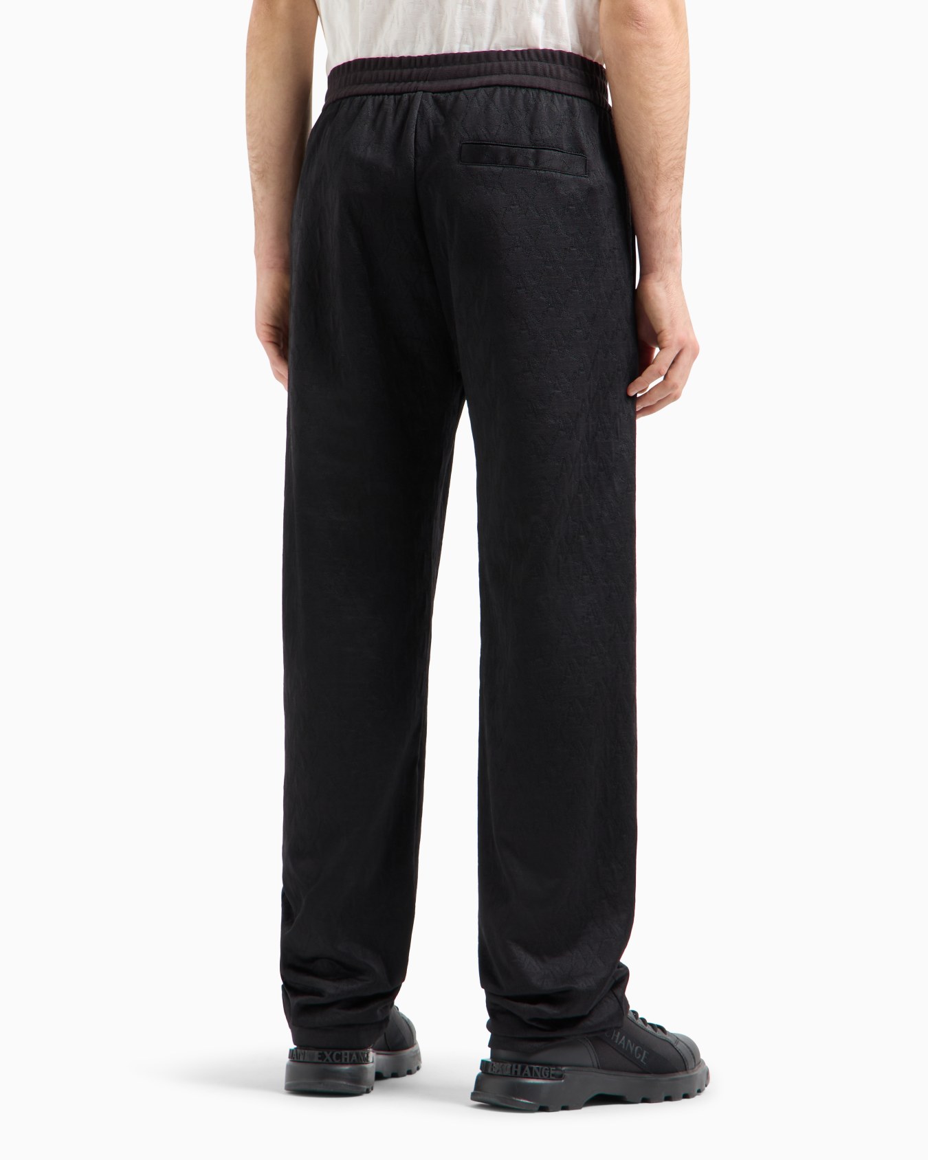Cotton Blend Satin Pleated Trousers Slide 2