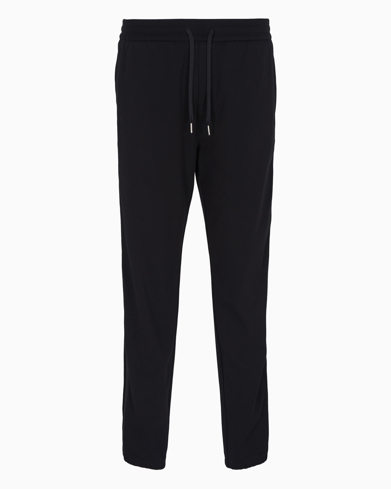  Cotton Interlock Jogger Pants with Logo Tape Slide 0