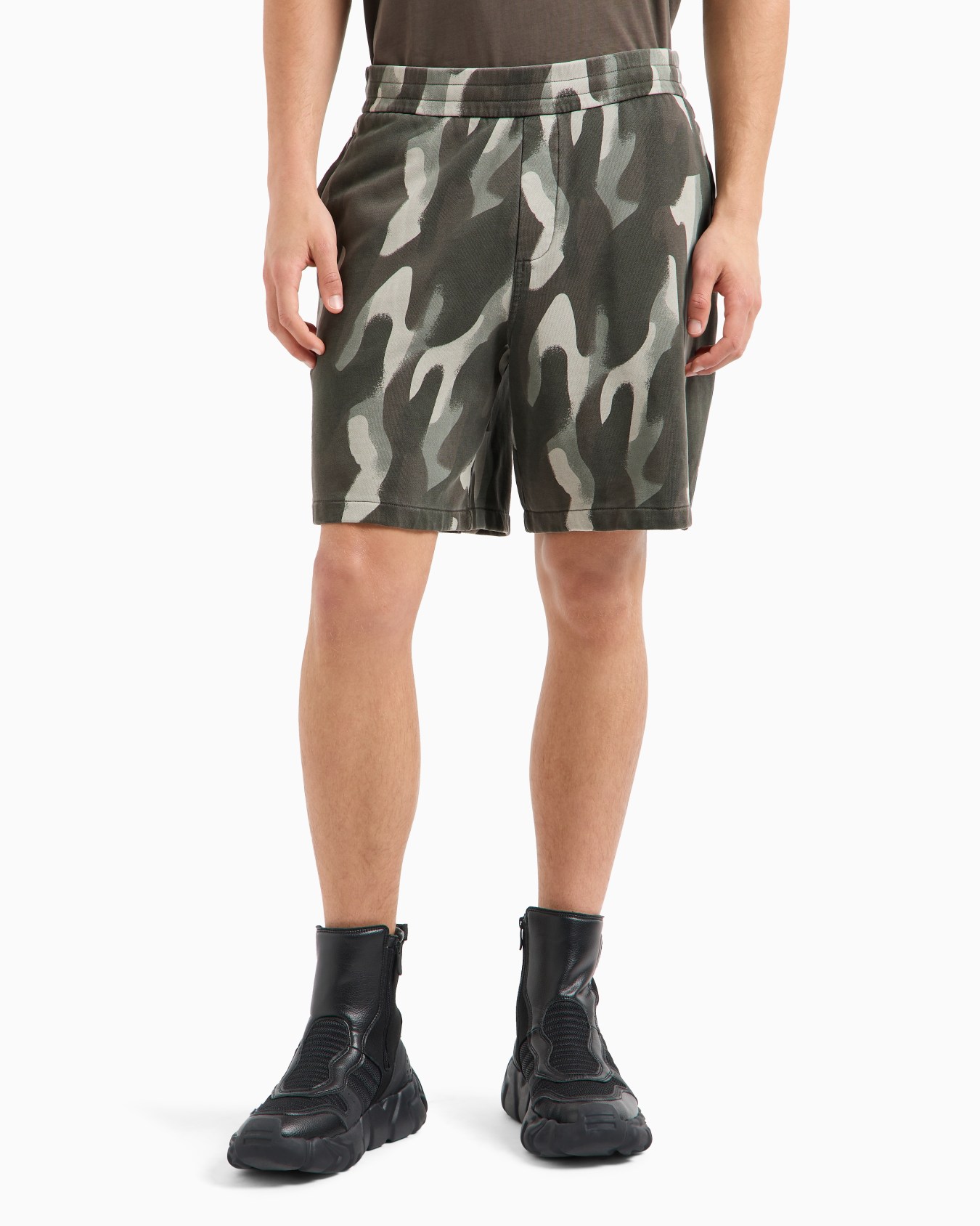  Organic Cotton Camouflage Bermuda Shorts Slide 1