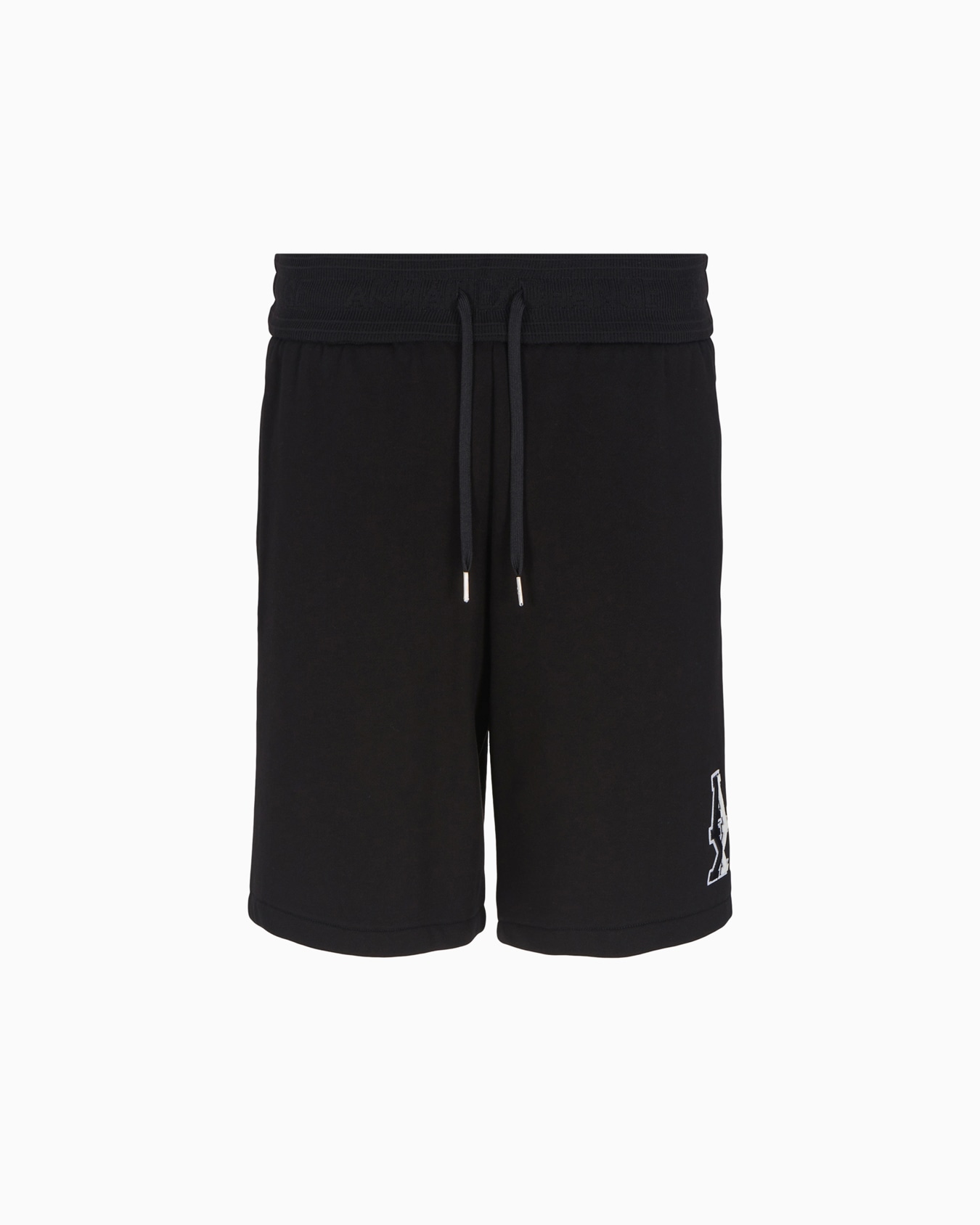  cotton french terry bermuda shorts with logo Slide 0