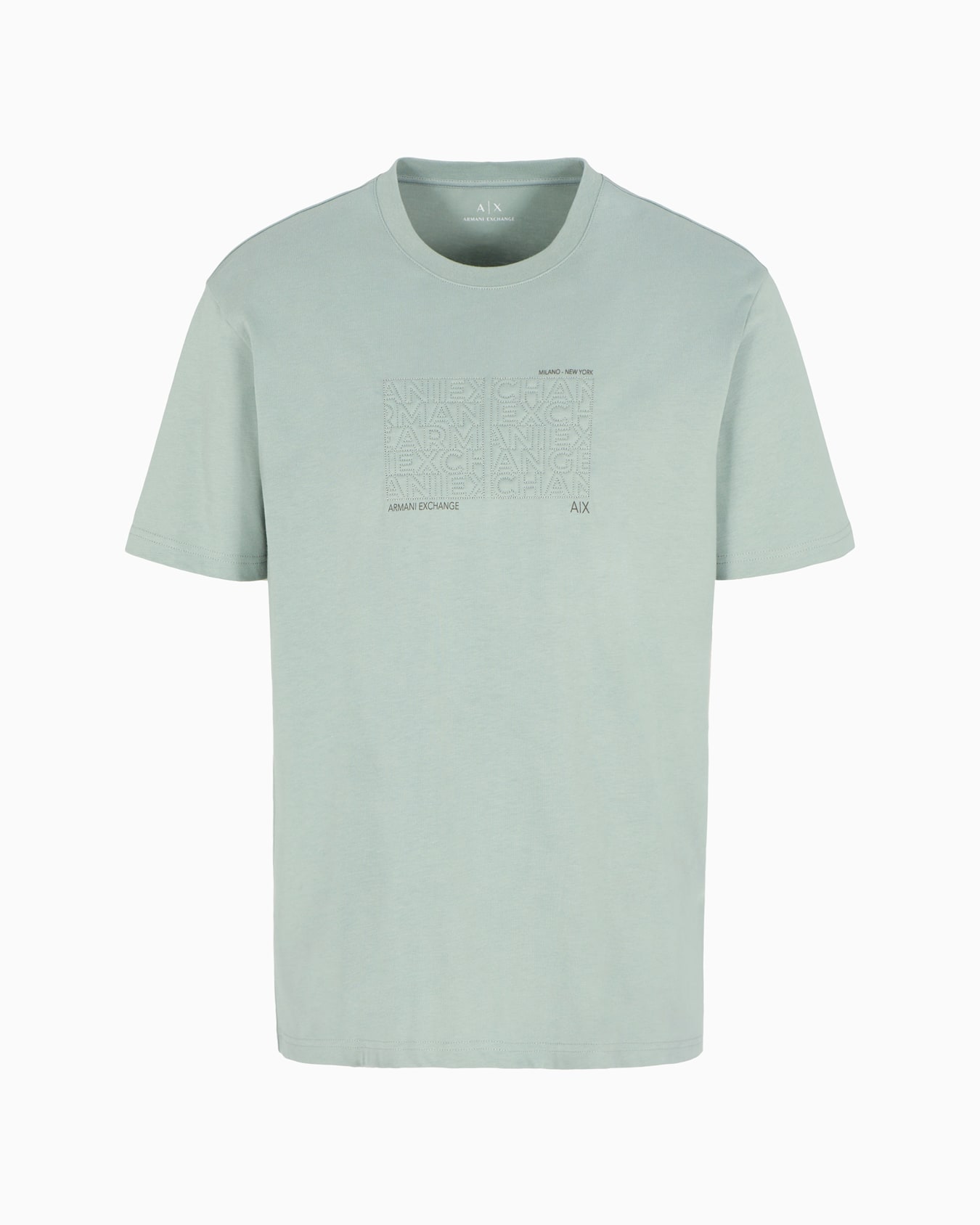 Camiseta regular fit de algodón orgánico ASV con letras bordadas Diapositiva 0