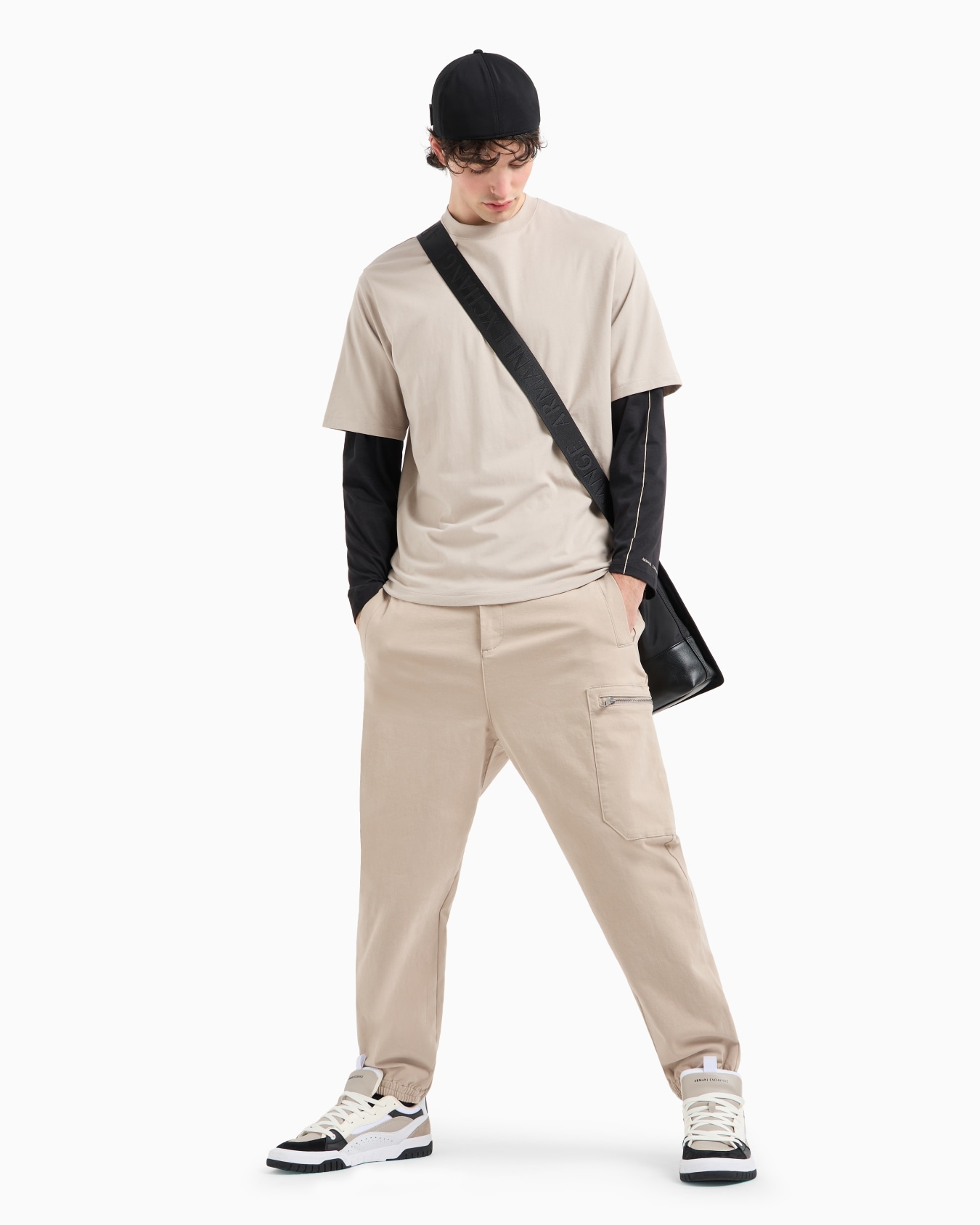 T-shirt à manches longues avec imprimé en coton Pima Diapositive 3