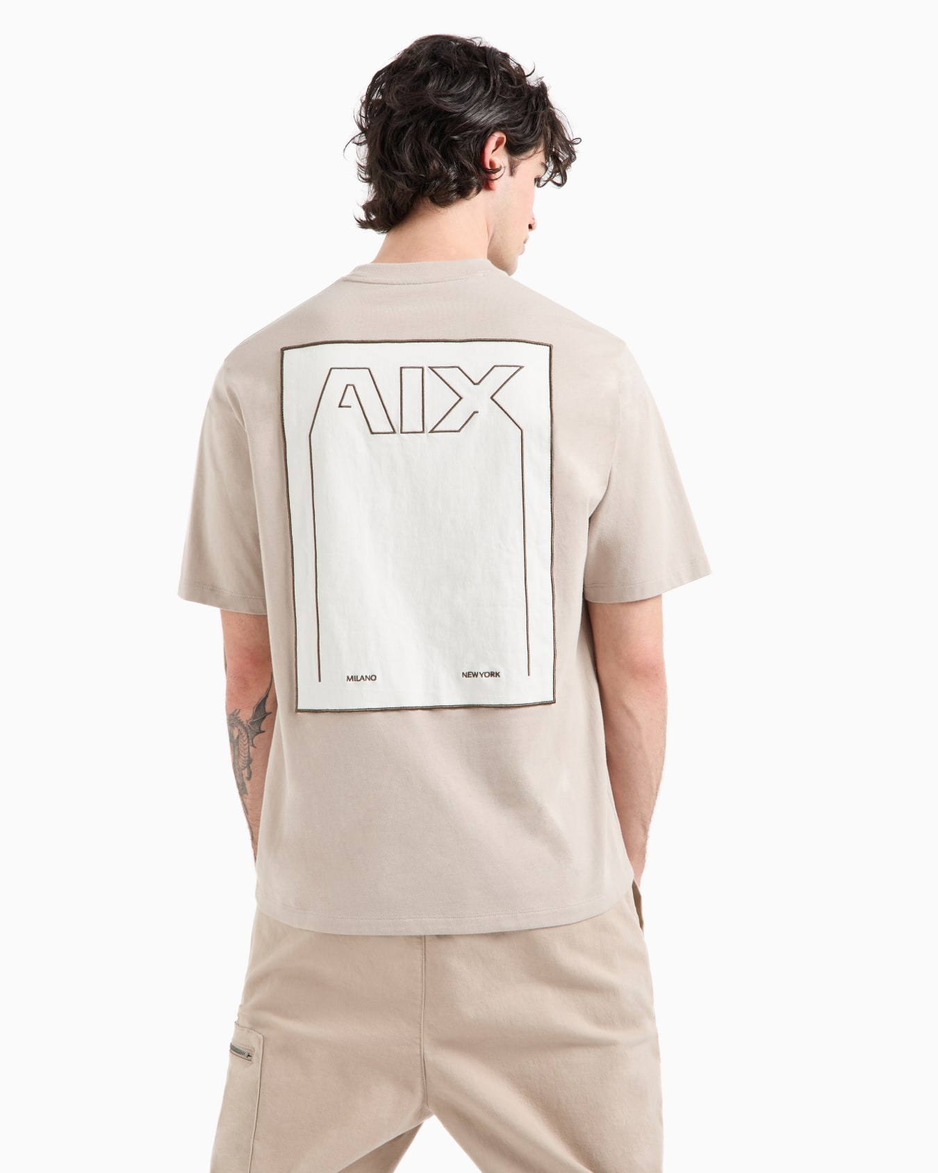 ASV Cotton Loose Fit Back Print T-Shirt Slide 2
